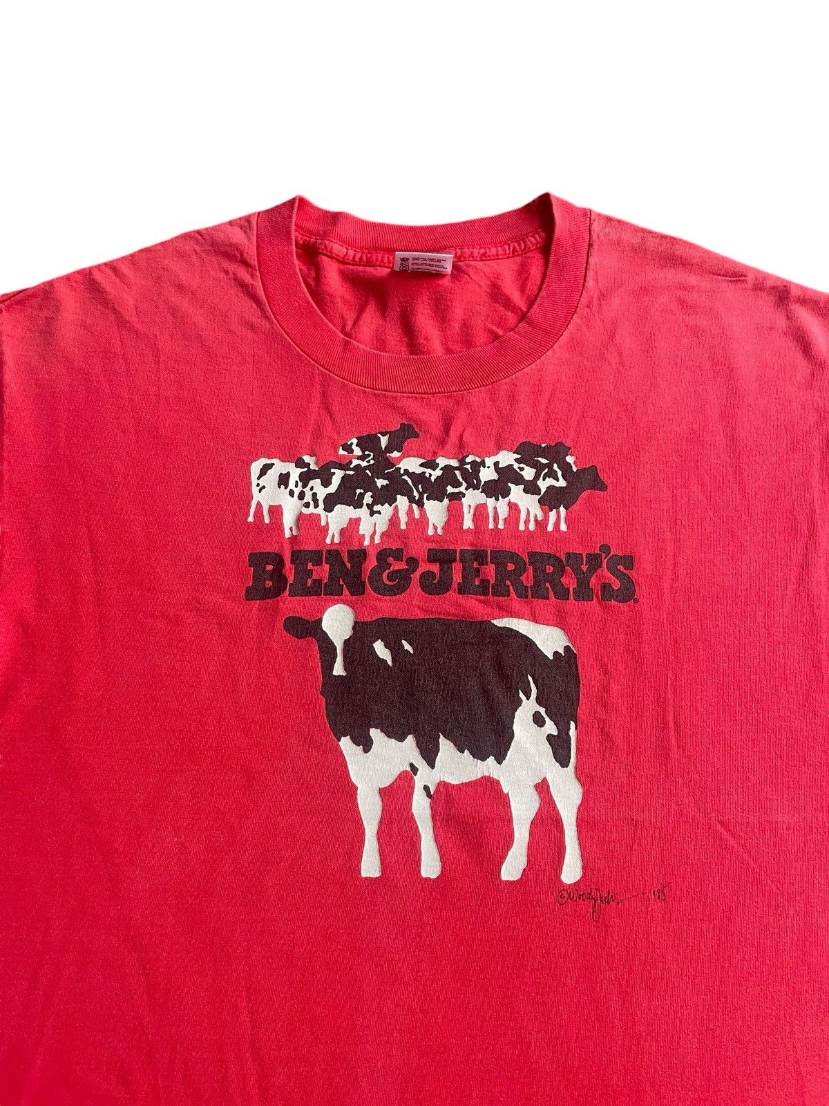 Anvil × Vintage Vintage 1985 Ben & Jerrys Vermont Finest Size US XL / EU 56 / 4 - 4 Thumbnail