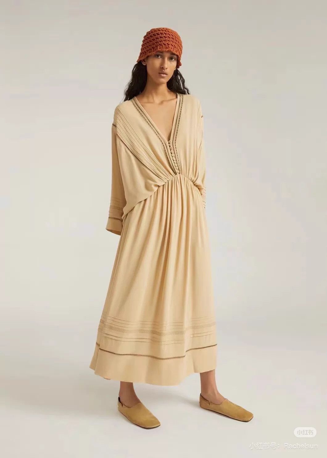 Loro Piana LoroPiana Khaki Lace-up Waist-cinched XS Silk Dress Size XS / US 0-2 / IT 36-38 - 5 Thumbnail