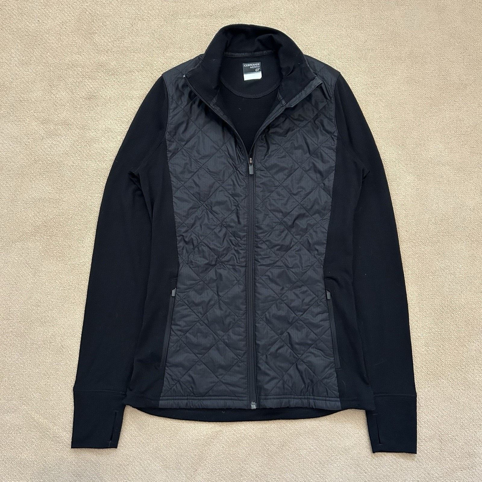 Icebreaker Merino Wool GT Hybrid Quilted Performance Full Zip Jacket Size S / US 4 / IT 40 - 1 Thumbnail