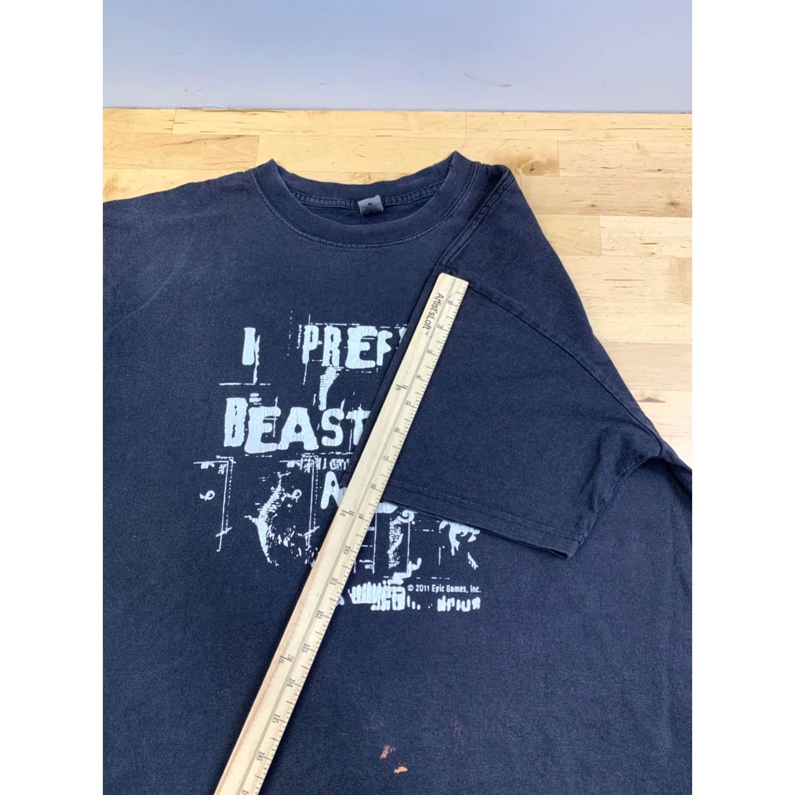 Vintage VINTAGE Gears of War 3 Promo Shirt Men L Black Faded Beast Mode Xbox 13232 Shirt Mens Black XLized? Size US L / EU 52-54 / 3 - 5 Thumbnail