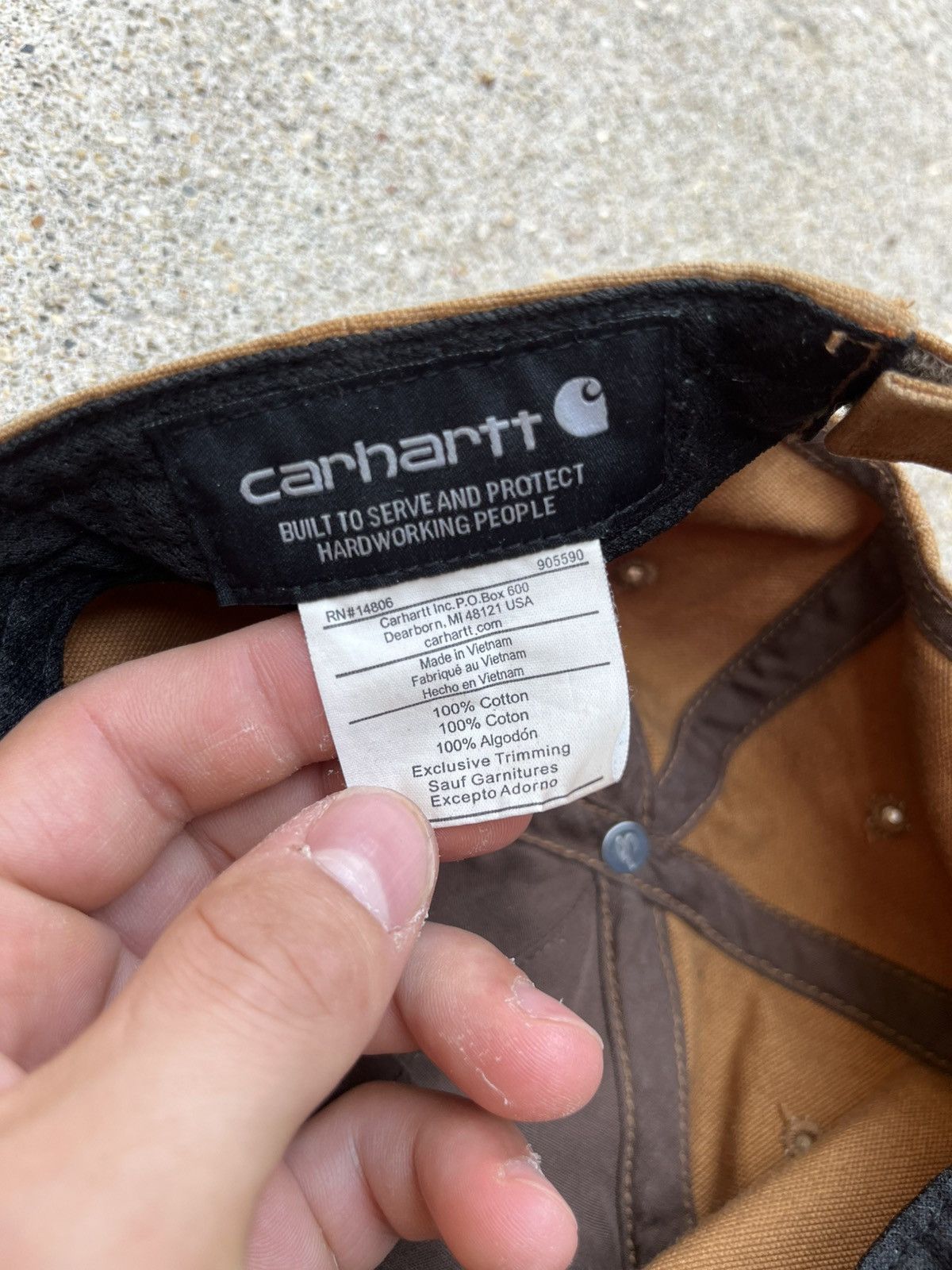 Carhartt Brown Carhartt Logo Cap Size ONE SIZE - 6 Thumbnail
