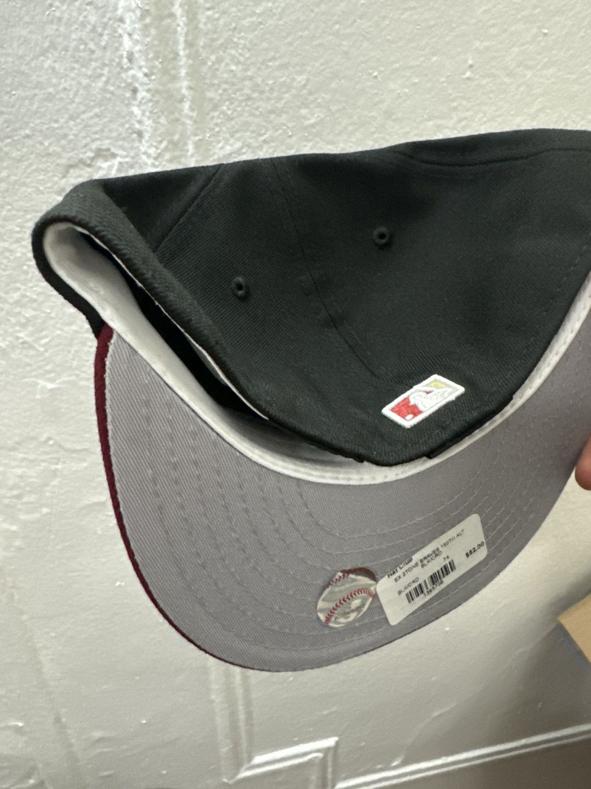 New Era New Era 59fifty Atlanta Braves fitted hat size 7 1/2 Size ONE SIZE - 2 Thumbnail