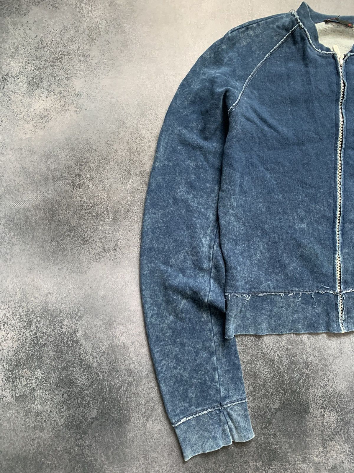 Diesel Diesel Full Zip-Up Y2K Washed Denim Sweater Size L / US 10 / IT 46 - 3 Thumbnail