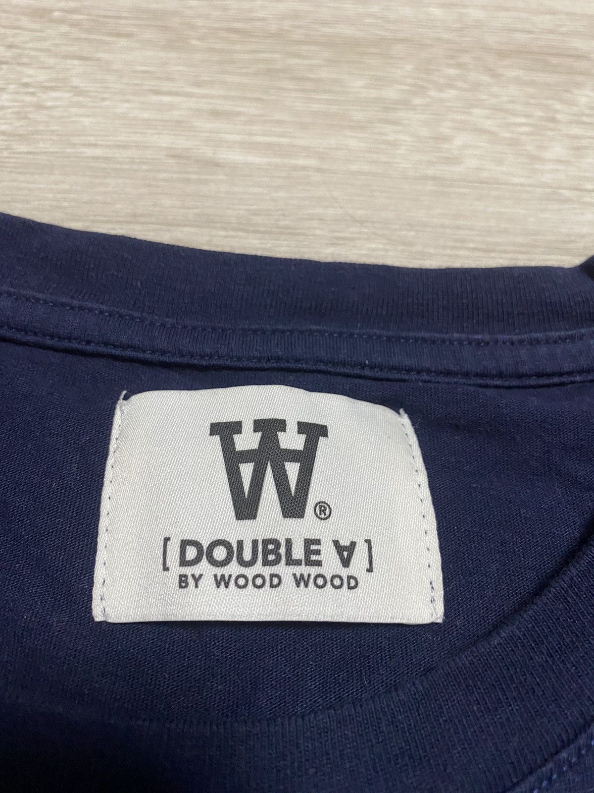 Wood Wood Wood Wood Double A T-shirt small logo size S-M Size US M / EU 48-50 / 2 - 4 Thumbnail