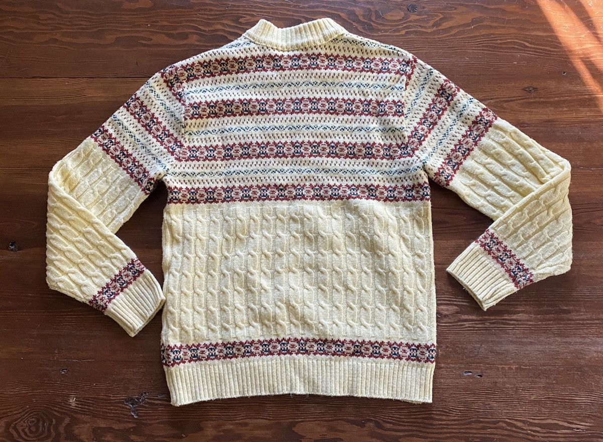 Vintage Vintage 60’s Lord Jeff Textile Pattern Cable Knit Sweater Size US XL / EU 56 / 4 - 8 Thumbnail