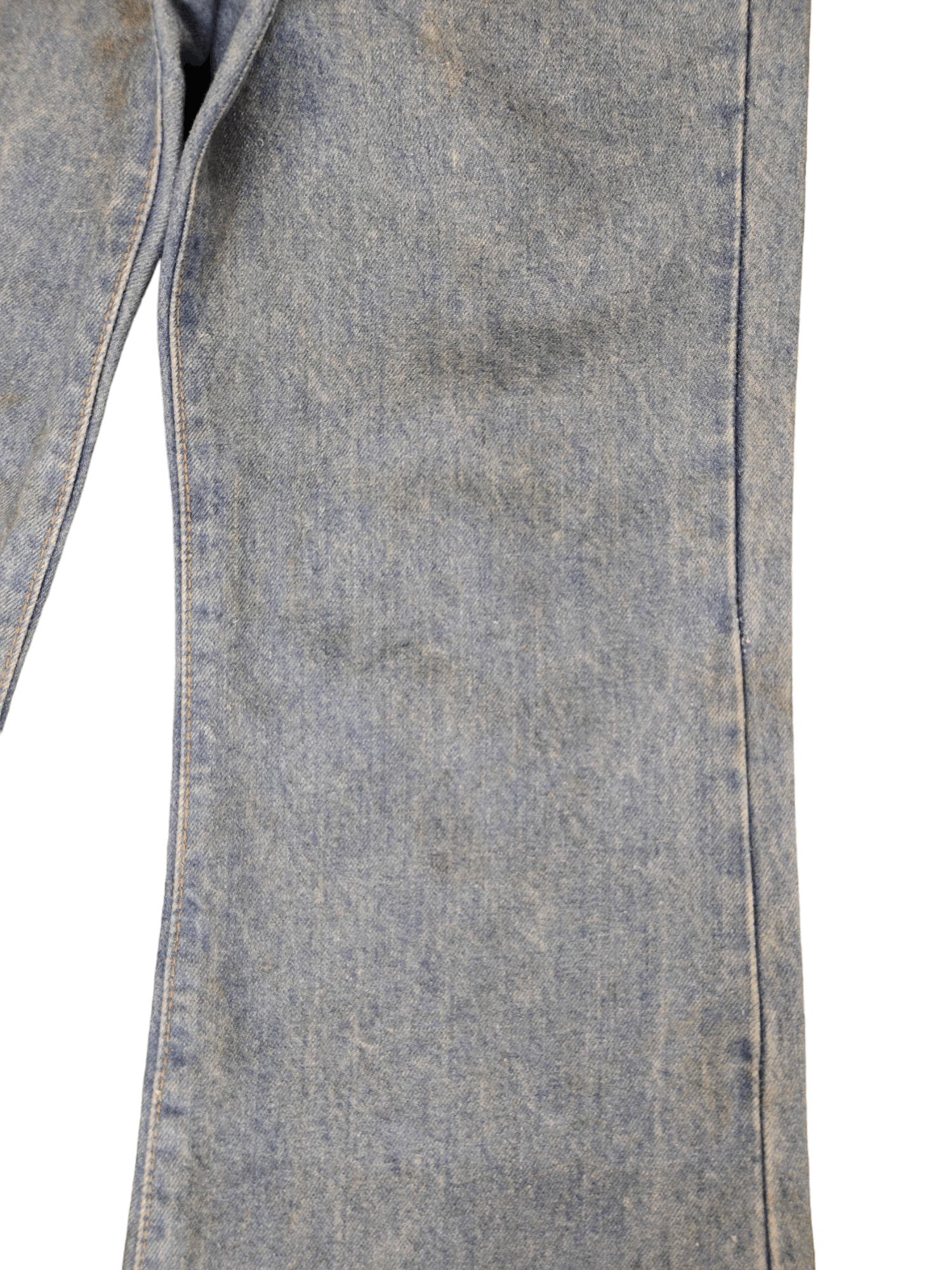 Le Grande Bleu (L.G.B.) Flare Jeans Big John Big-Washing Denim Bootcut 1990s Size US 30 / EU 46 - 6 Thumbnail