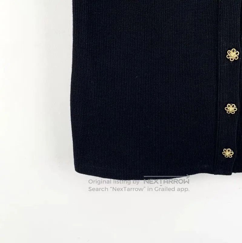 Chanel Chanel Black Cotton Short Sleeve Cardigan . Size M / US 6-8 / IT 42-44 - 4 Thumbnail