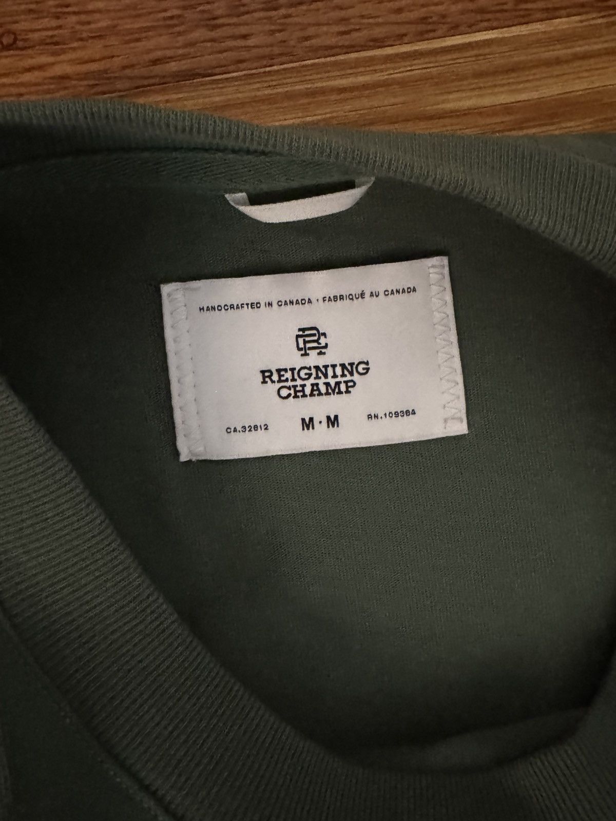 Reigning Champ Reigning Champ Medium Weight Tshirt Green - size Medium Size US M / EU 48-50 / 2 - 2 Thumbnail