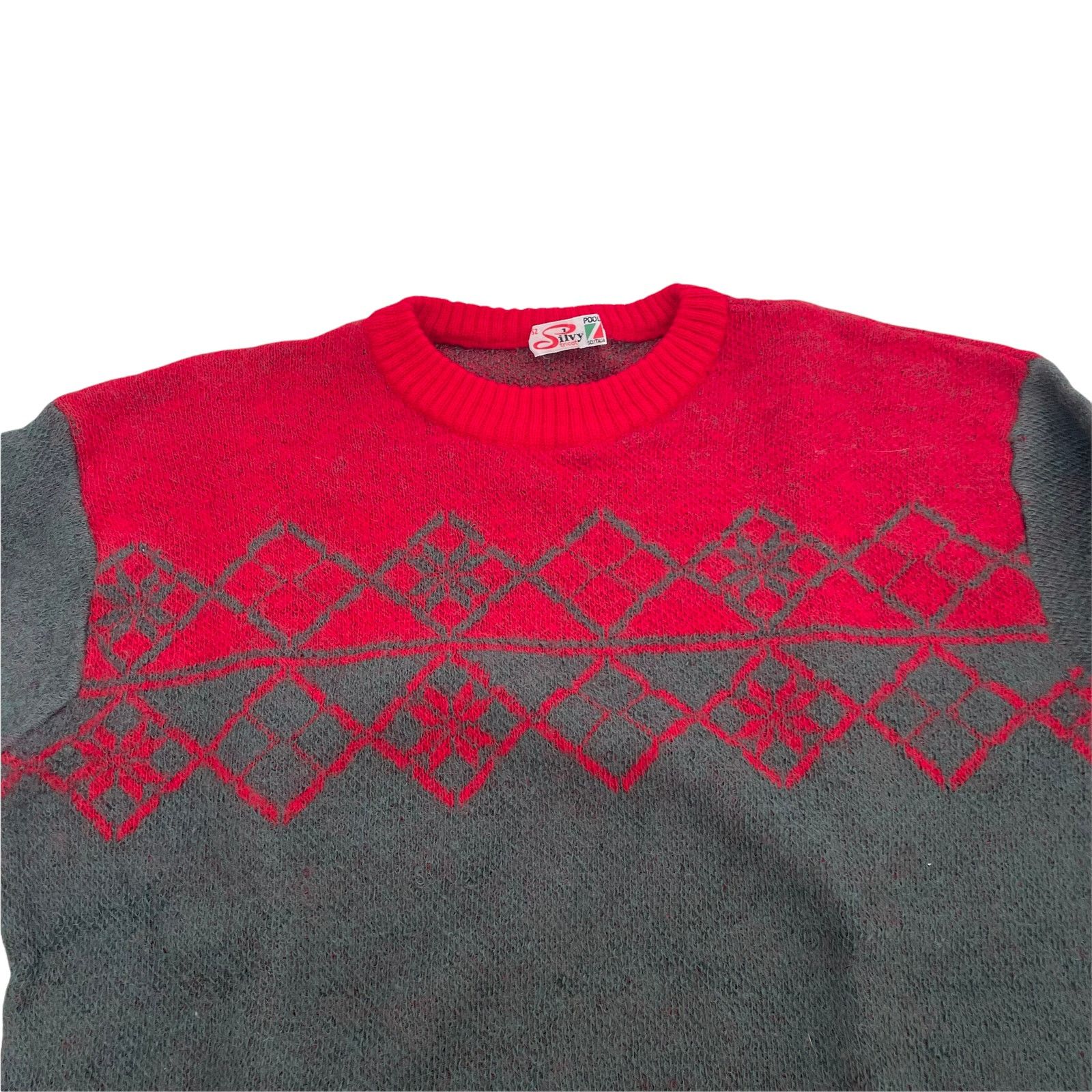 Vintage 100% Wool Vintage 70s Silvy Italian Sweater Size US M / EU 48-50 / 2 - 2 Thumbnail