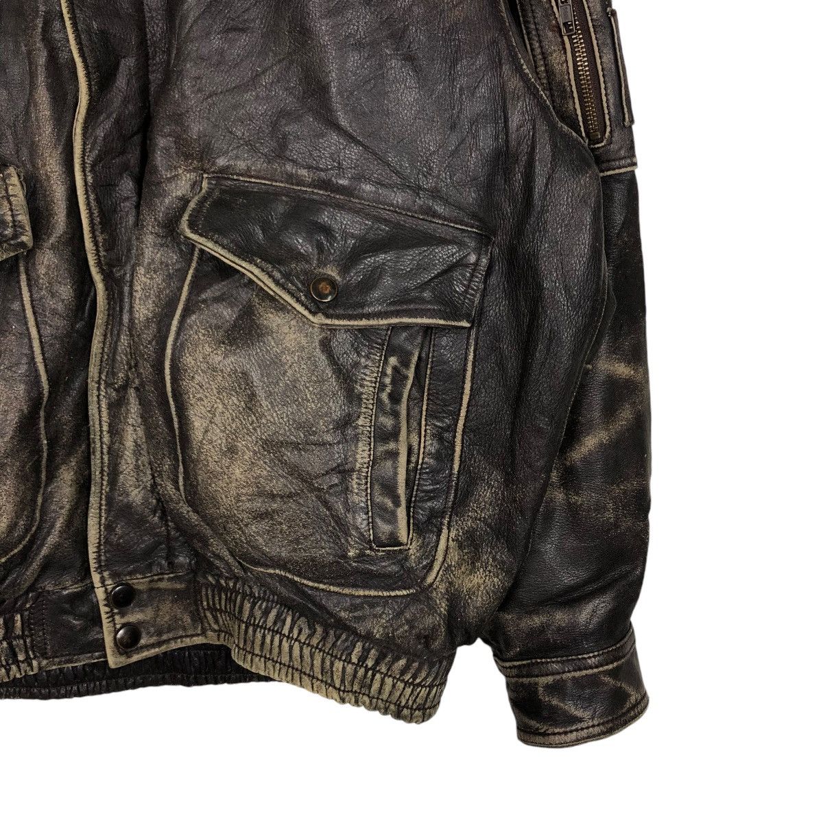 Japanese Brand 🔥VINTAGE BIKER LEATHER JACKET UNKNOWN BRAND ISSEY MIYAKE Size US M / EU 48-50 / 2 - 7 Thumbnail