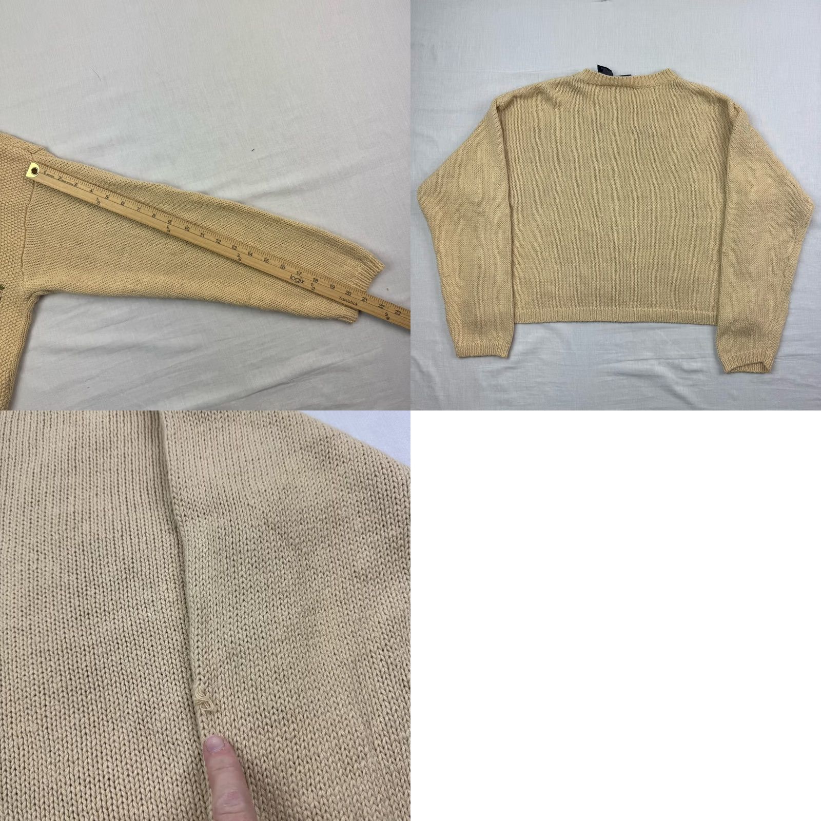Vintage Vintage Liz Sport Floral Sweater Womens Large Cropped Knit Pullover Nature Y2K Size L / US 10 / IT 46 - 9 Thumbnail