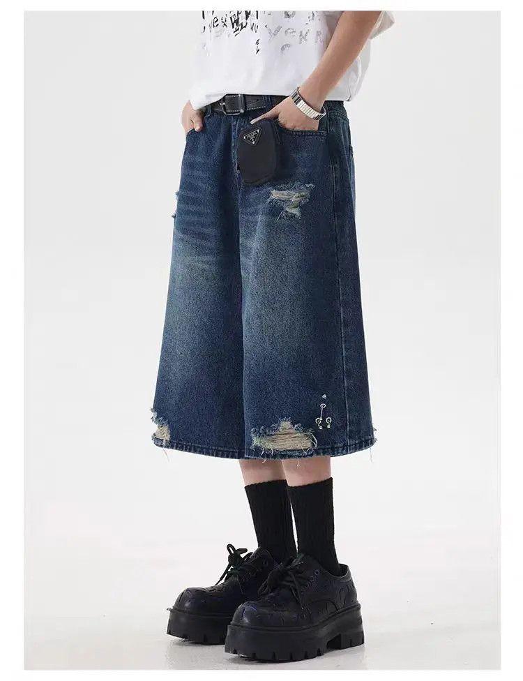 Designer × Japanese Brand Vintage Casual Loose Harajuku Shorts Size US 32 / EU 48 - 2 Thumbnail