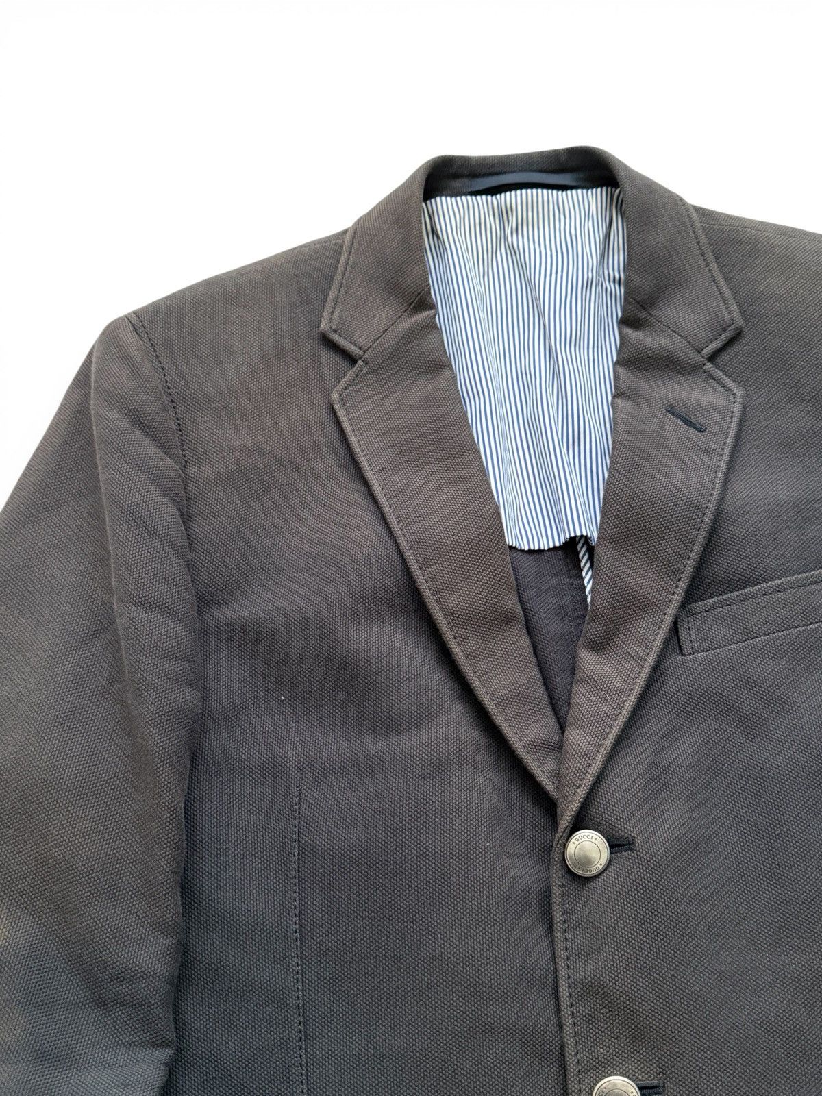 Gucci Gucci By Tom Ford Black Faded Blazer Jacket Size 40R - 2 Thumbnail