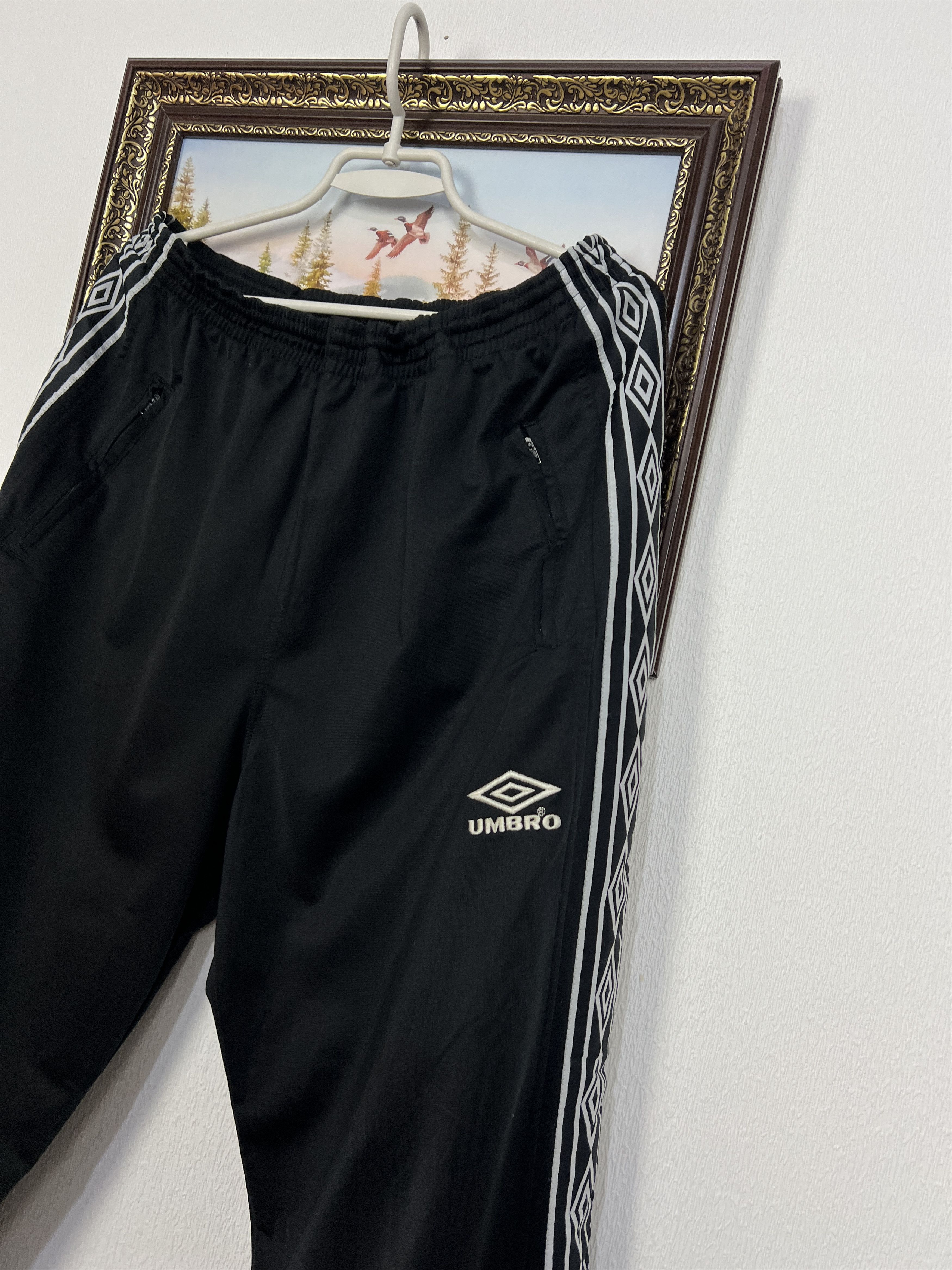 Umbro Vintage Manchester United Football Pants Soccer Sweatpants Size US 38 / EU 54 - 2 Thumbnail