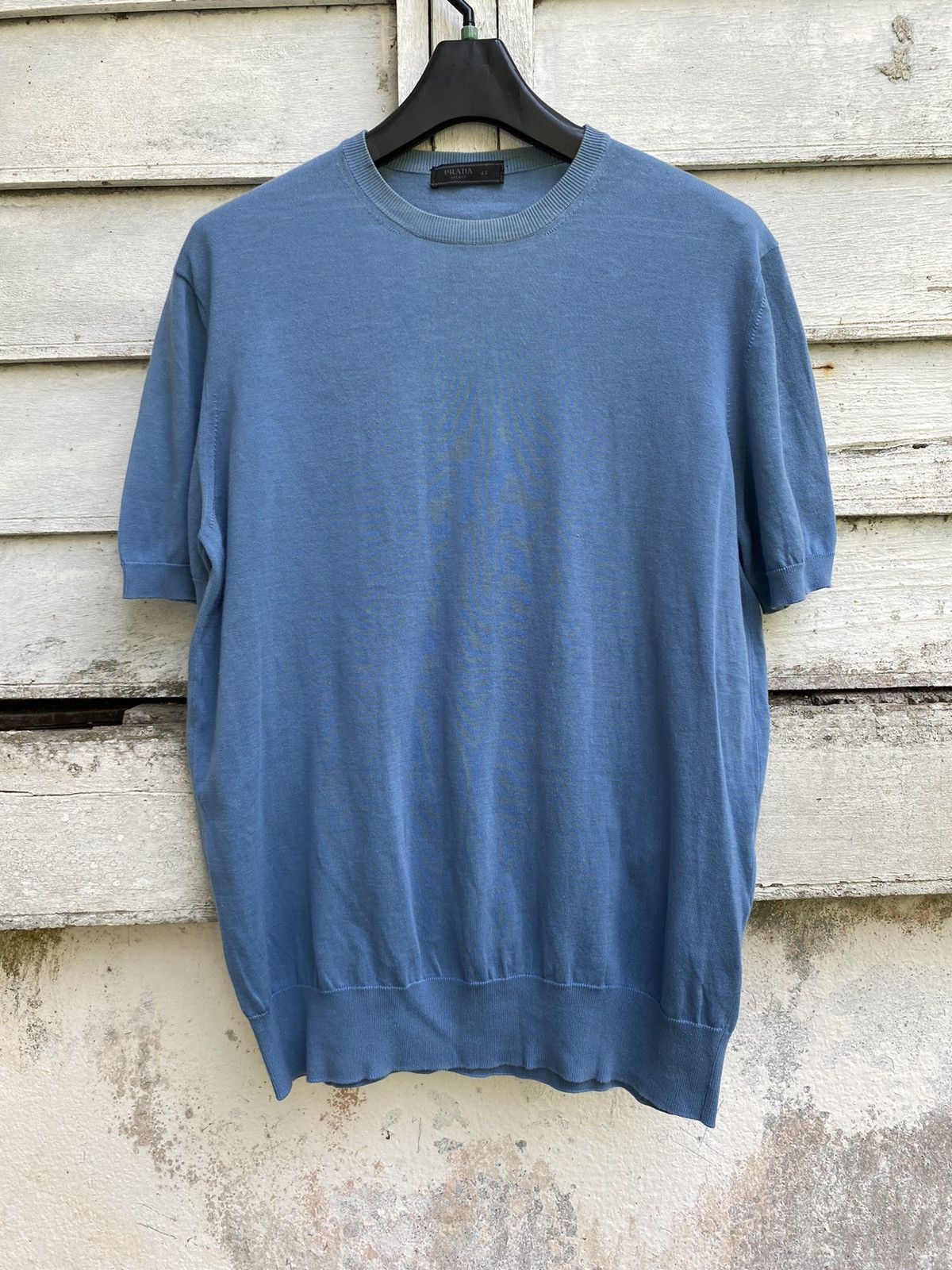 Prada × Vintage VintagePrada Classic Style Short Sleeve Sweater Size US M / EU 48-50 / 2 - 1 Thumbnail