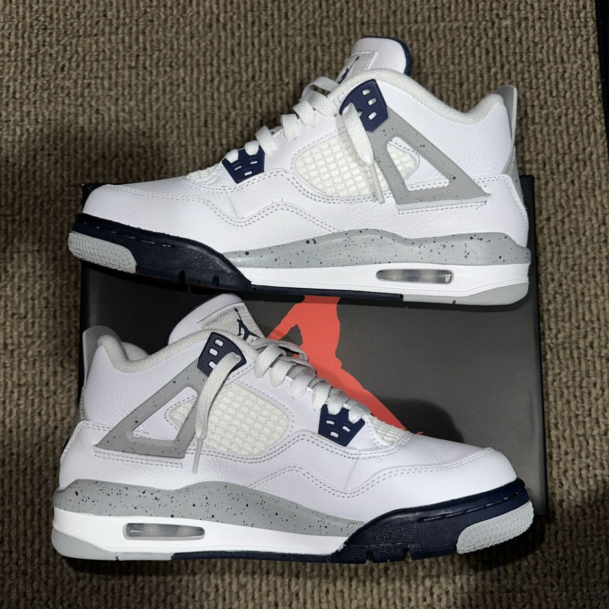 Jordan Brand × Nike Jordan 4 Retro Midnight Navy (GS) Size US 7 / EU 40 - 4 Thumbnail