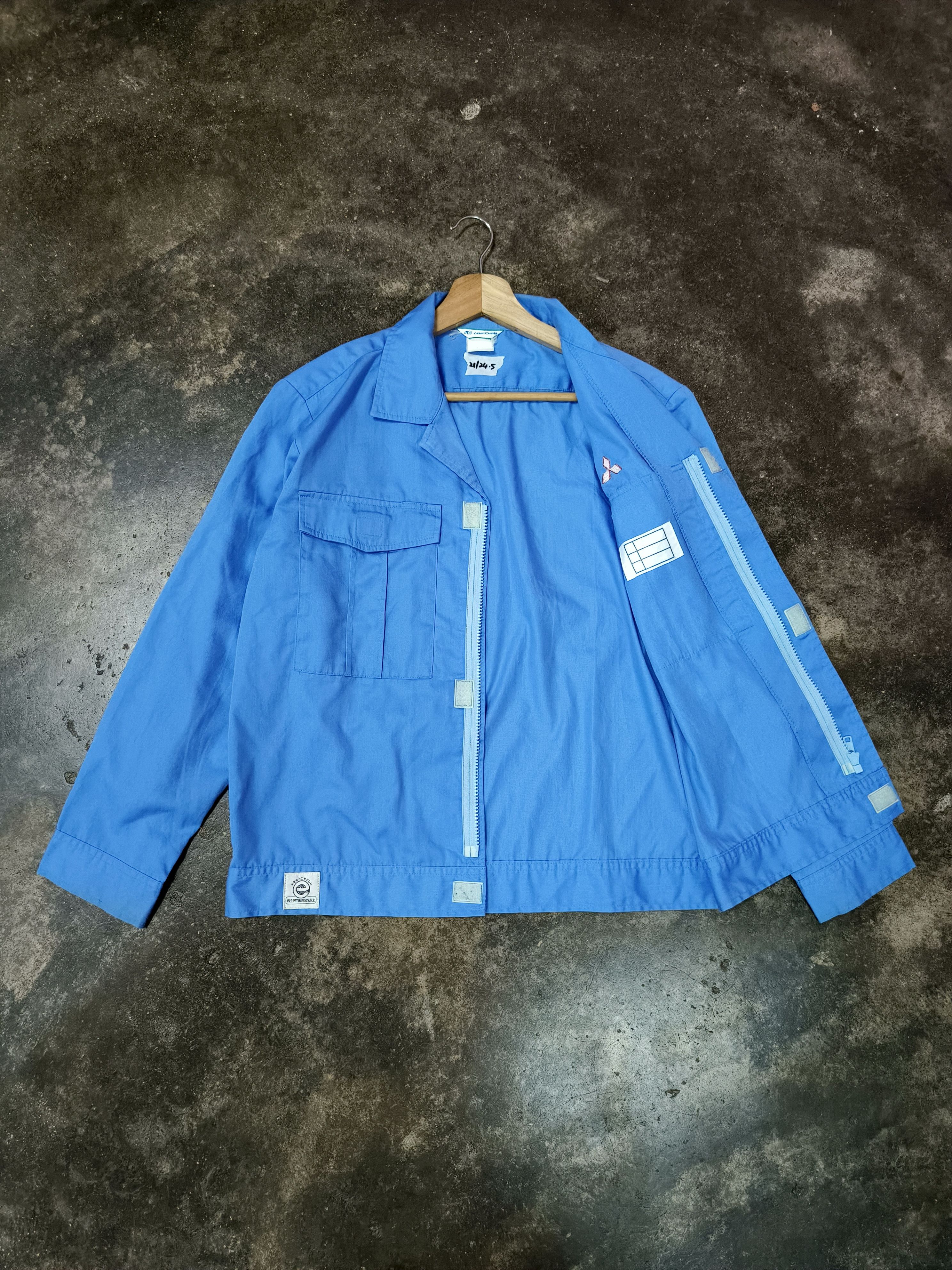 Japanese Brand MITSUBISHI MOTORS UNIFORM JACKET WORKERS WORKWEAR Size US L / EU 52-54 / 3 - 3 Thumbnail