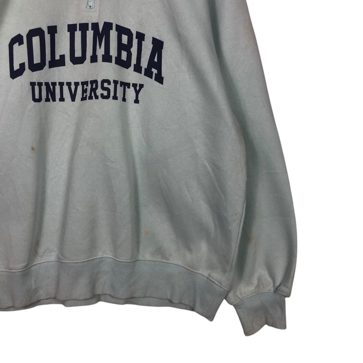 Japanese Brand 📌Vintage Half Zipper Sweater Columbia University X GU Japan Size US L / EU 52-54 / 3 - 6 Thumbnail