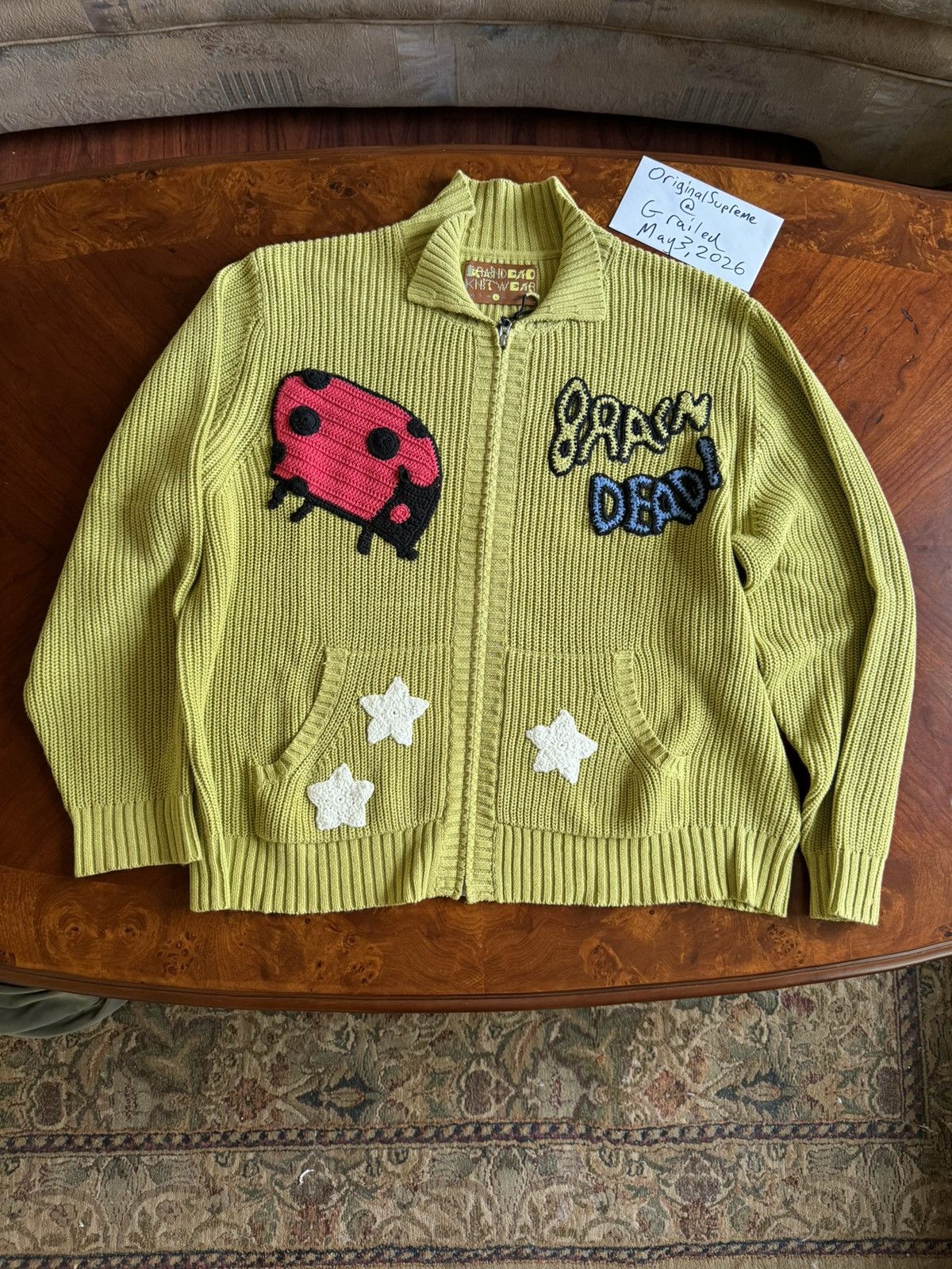 Brain Dead Brain Dead “Buggin Out” Cardigan Size Large Size US L / EU 52-54 / 3 - 2 Thumbnail