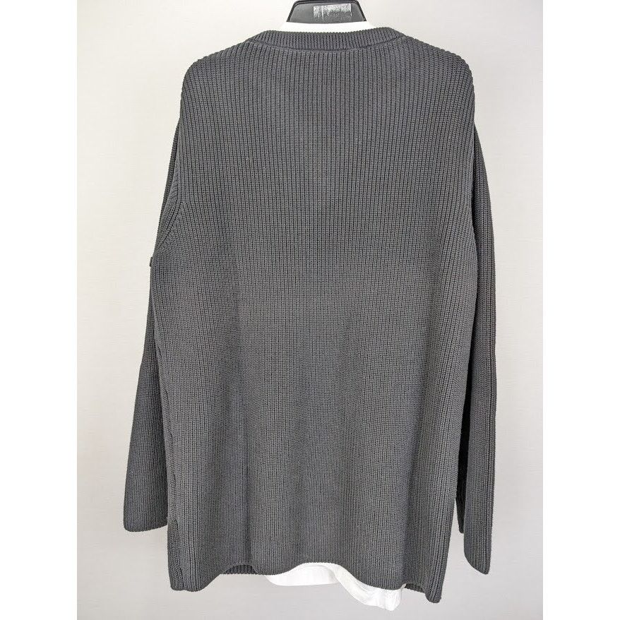 Balenciaga o1rshd1 Wool Rib Knitwear Layered T-Shirt V-Neck Black/White Size US S / EU 44-46 / 1 - 7 Thumbnail