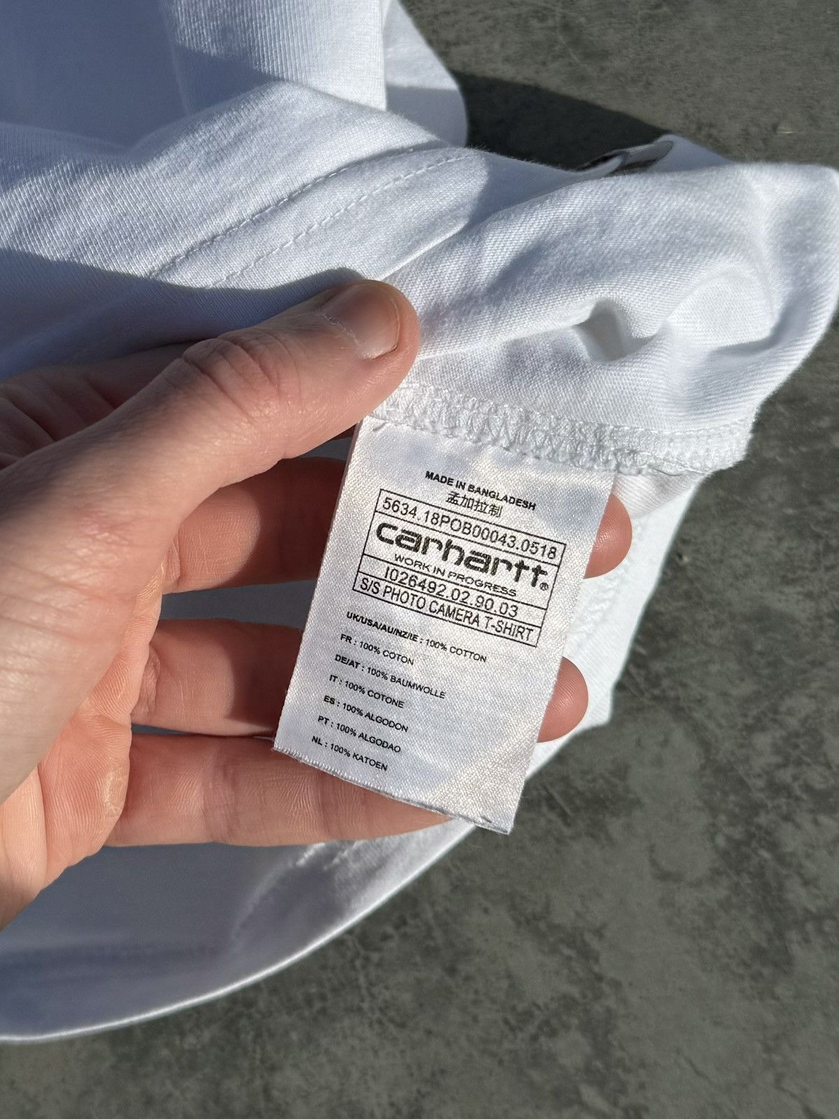 Carhartt Vintage Rare Carhartt WIP Camera Y2K White T-shirt Sk8 Size US XL / EU 56 / 4 - 4 Thumbnail