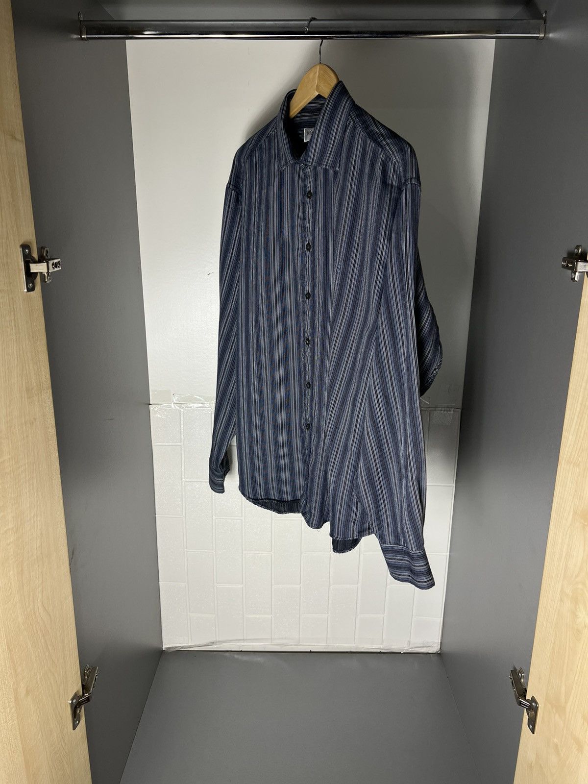 Saint Laurent Paris VINTAGE YVES SAINT LAURENT CLASSIC CASUAL DESIGNER SHIRT 90s Size US XL / EU 56 / 4 - 11 Thumbnail