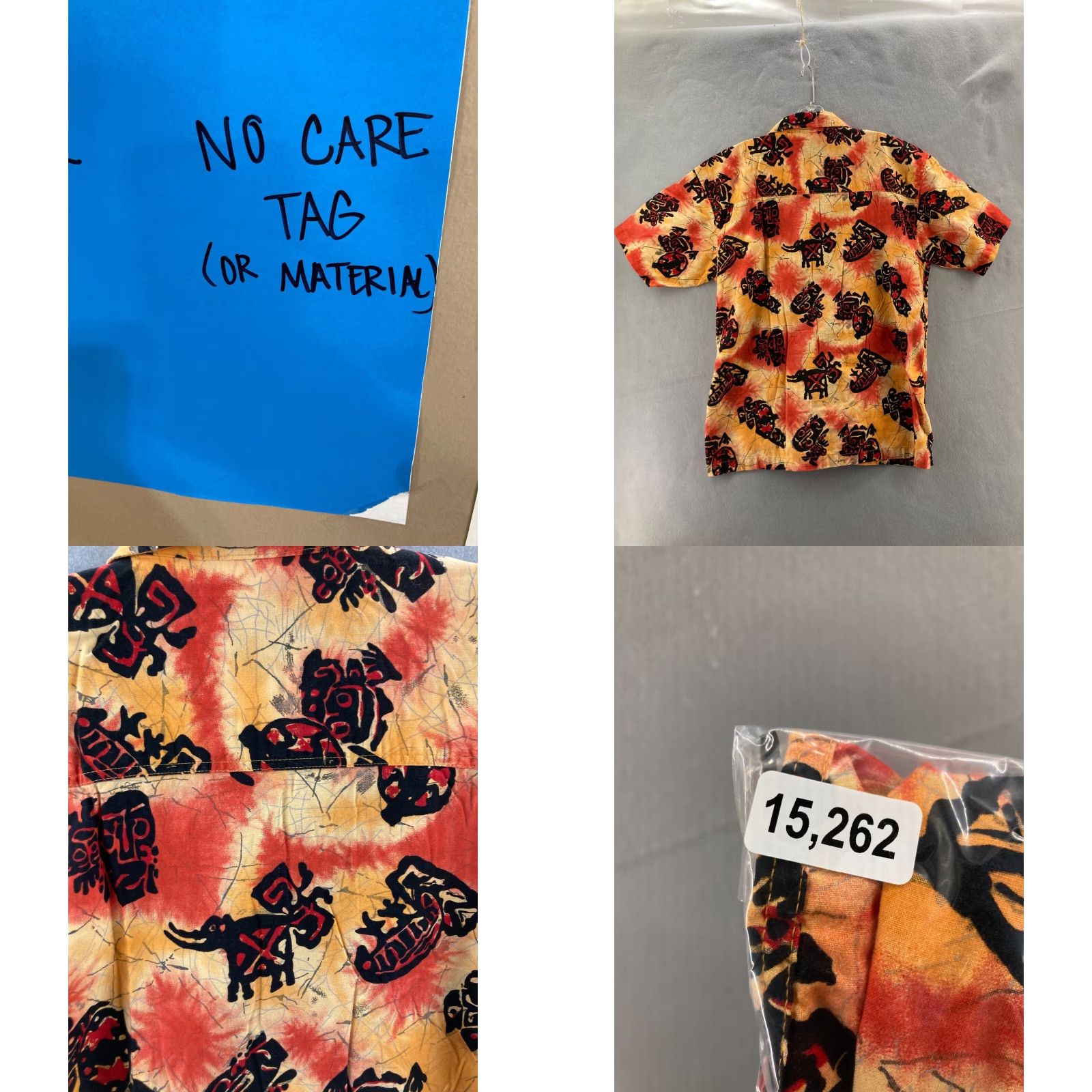 Vintage VINTAGE No Boundaries shirt Mens XL Hawaiian ALOHA camp tiki god mask face Button-Up Shirt XS? Size US XL / EU 56 / 4 - 8 Thumbnail