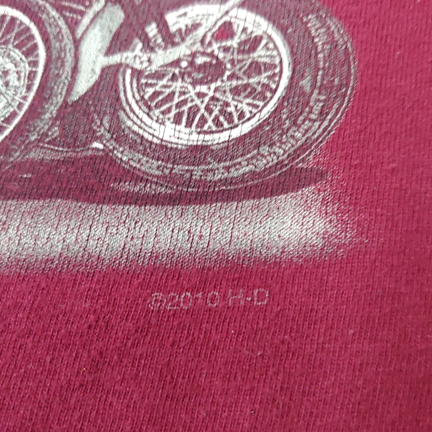 Harley Davidson VINTAGE Harley-Davidson Biker Shirt Adult Medium Maroon Graphic Tee Maryland Motorcycle Mens Size US M / EU 48-50 / 2 - 7 Thumbnail