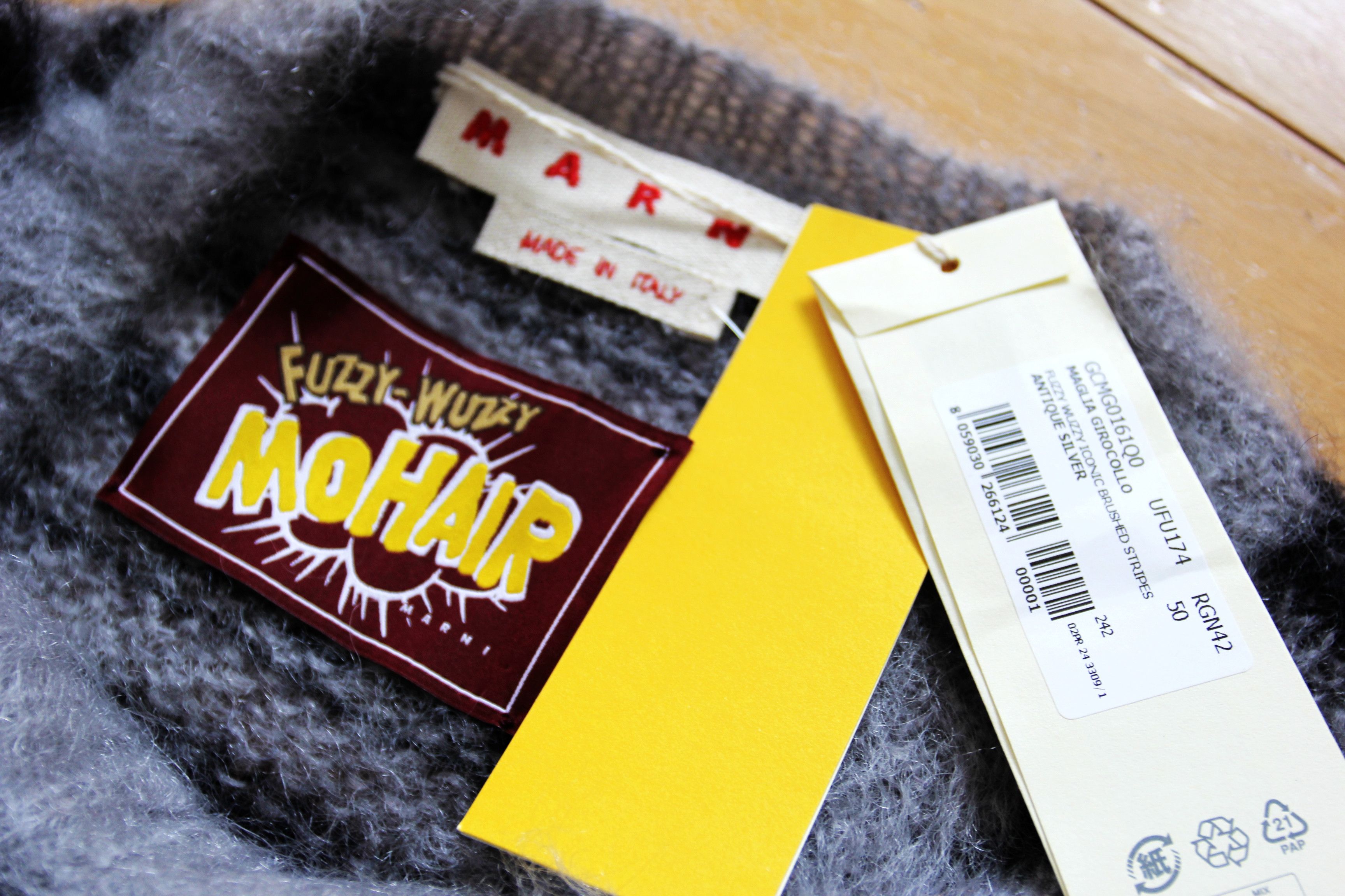 Marni BNWT AW24 MARNI FUZZY WUZZY MOHAIR BRUSHED SWEATER 50 Size US M / EU 48-50 / 2 - 8 Thumbnail