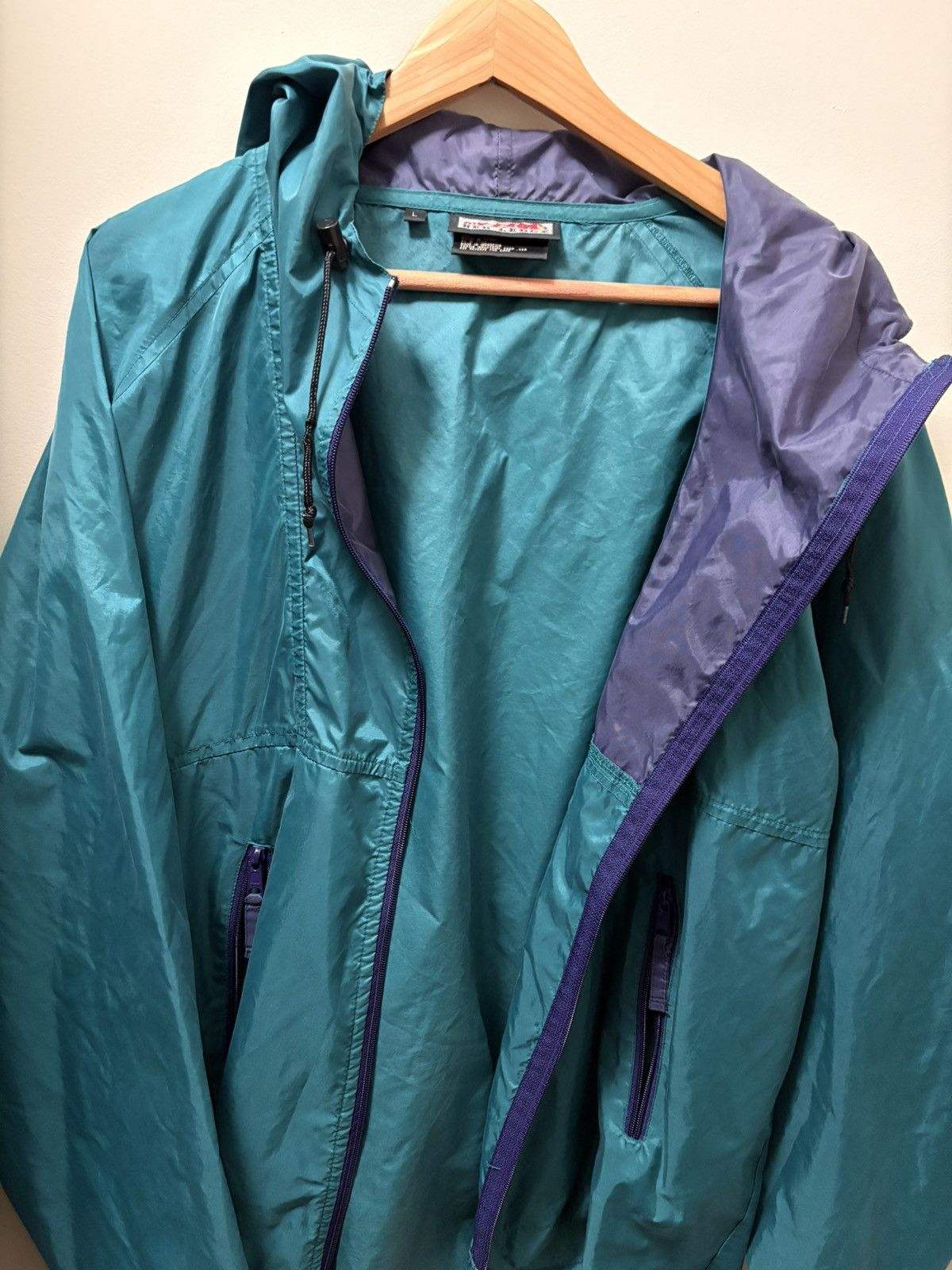 Other Nylon Teal Windbreaker Size US L / EU 52-54 / 3 - 5 Thumbnail
