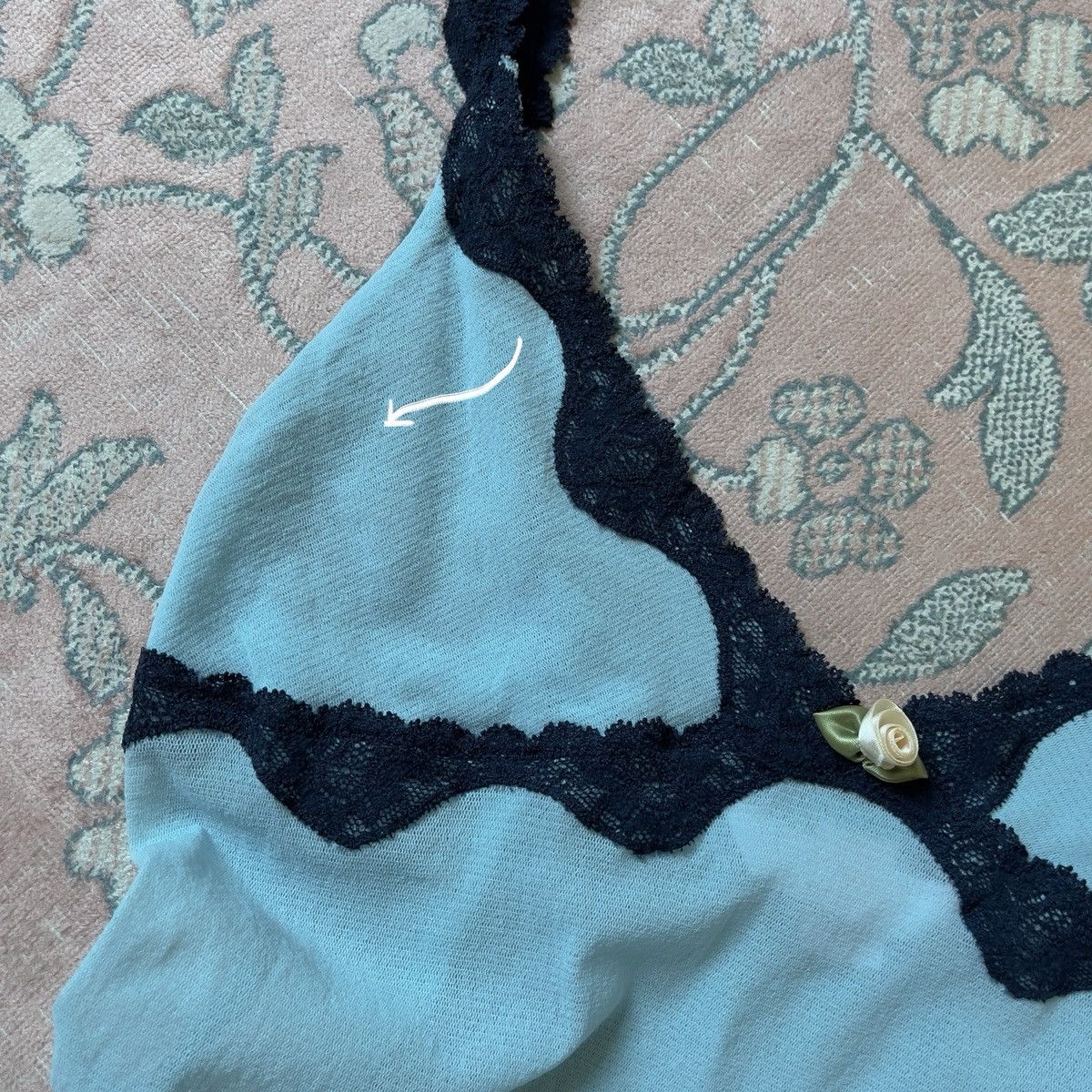 Victoria's Secret Victoria’s Secret Blue Mesh Camisole (M–L) Size L / US 10 / IT 46 - 5 Thumbnail