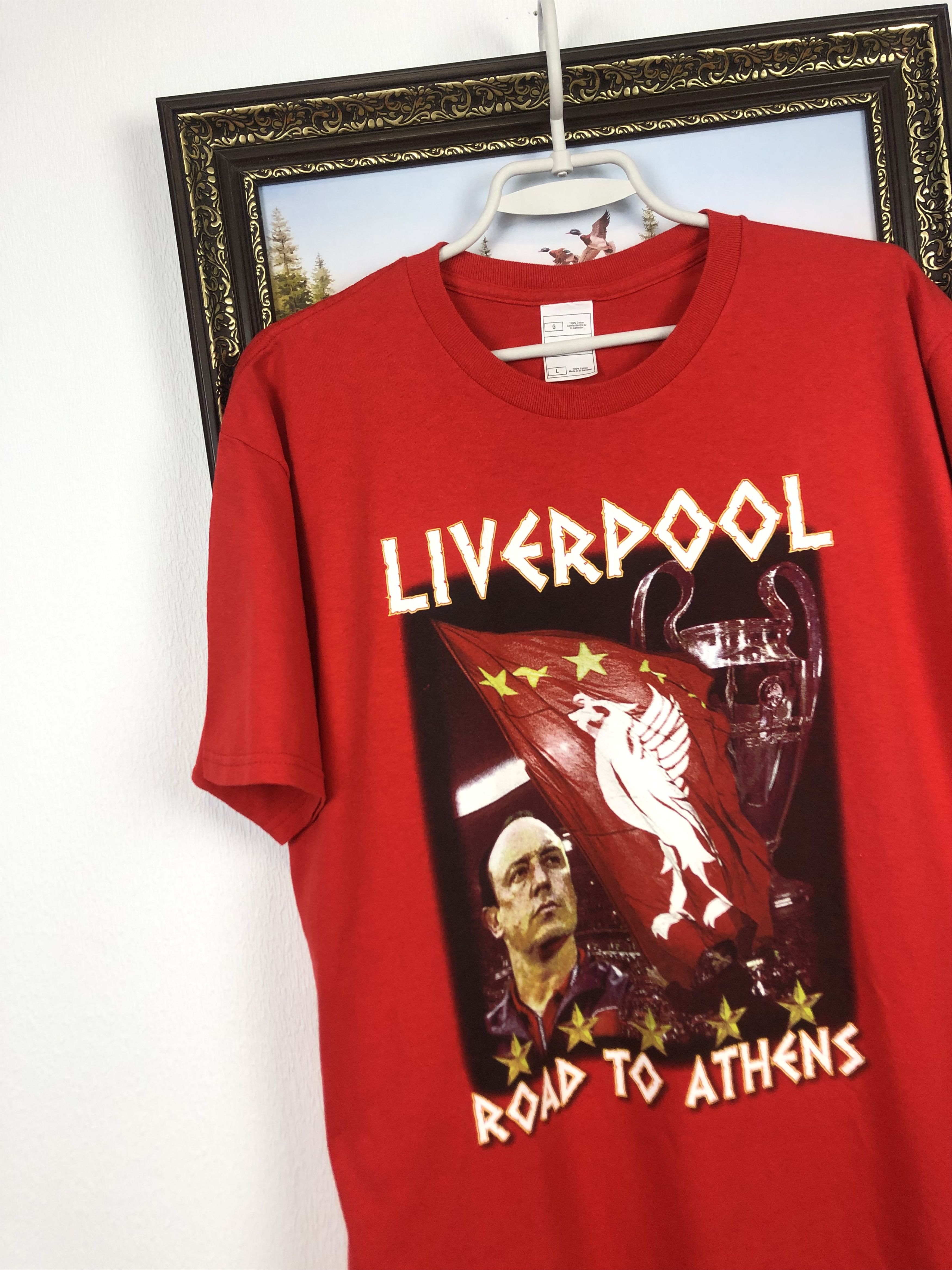 Vintage Vintage Liverpool Shirt Jersey Tee Rare Hype Size Champions Size US L / EU 52-54 / 3 - 3 Thumbnail