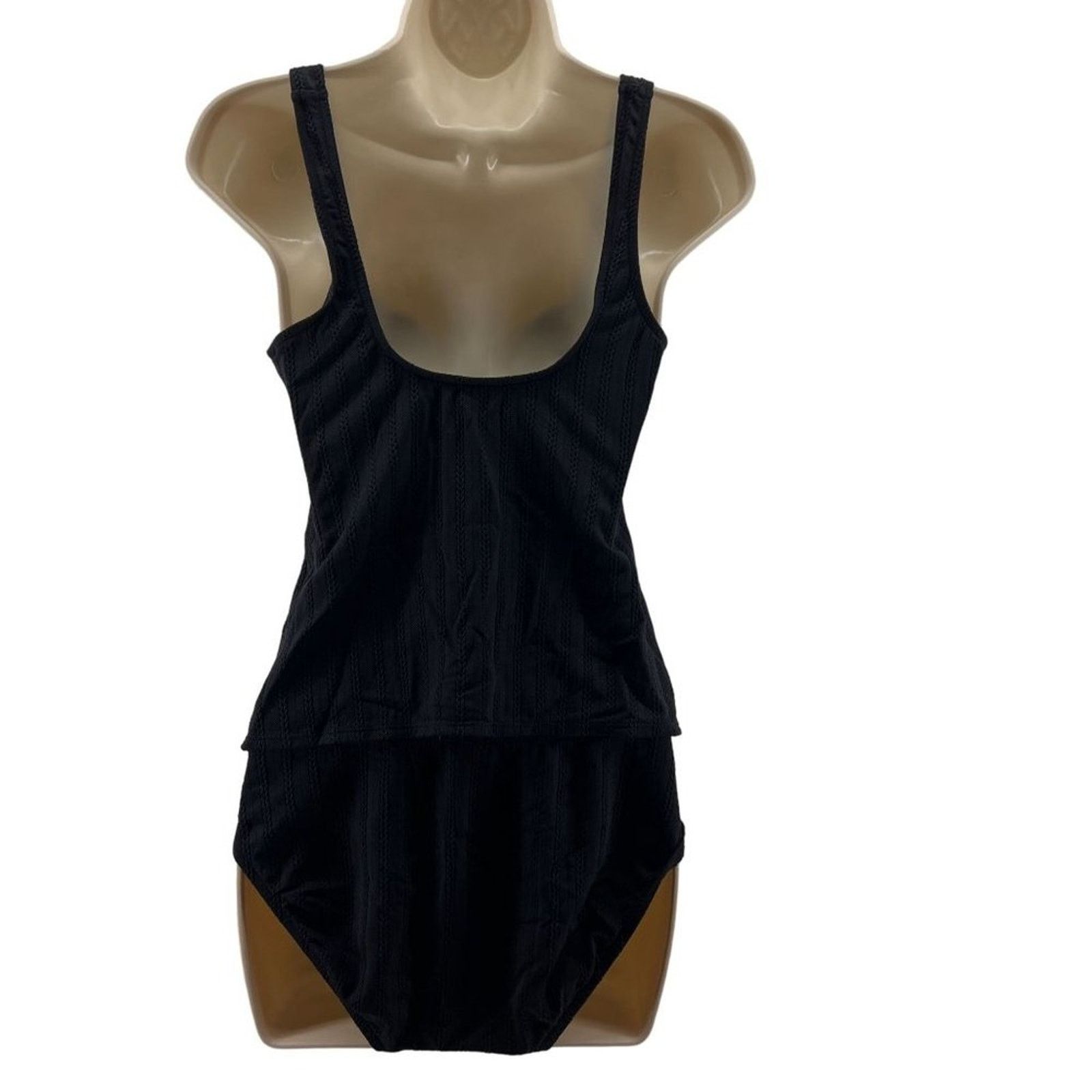 Jantzen Jantzen Black Textured Tankini 3 PC Set Size 8 Size M / US 6-8 / IT 42-44 - 7 Thumbnail