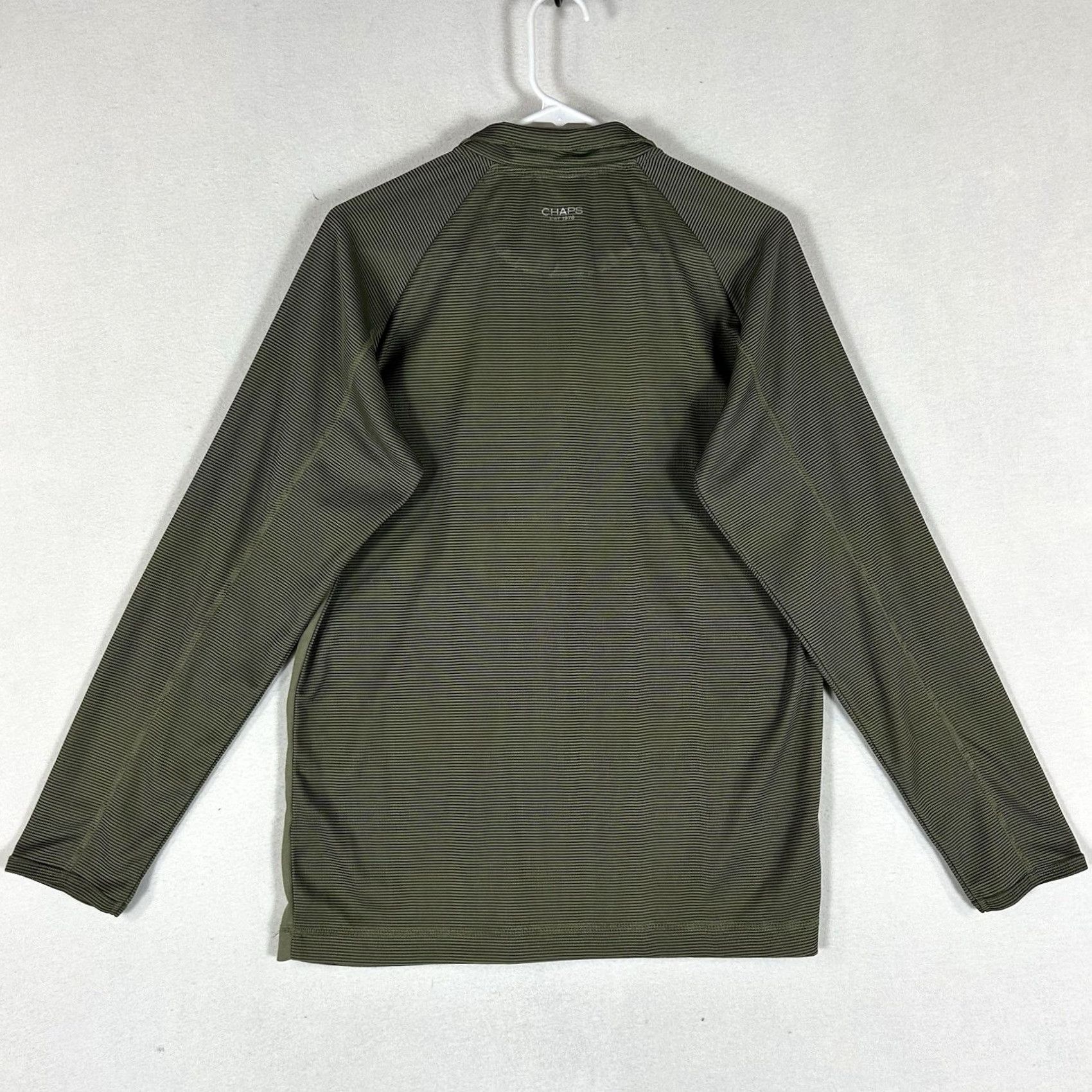 Chaps Chaps 1/4 Zip Pullover Sweatshirt Mens Small Green Long Sleeve Casual Top Pocket Size US S / EU 44-46 / 1 - 7 Thumbnail