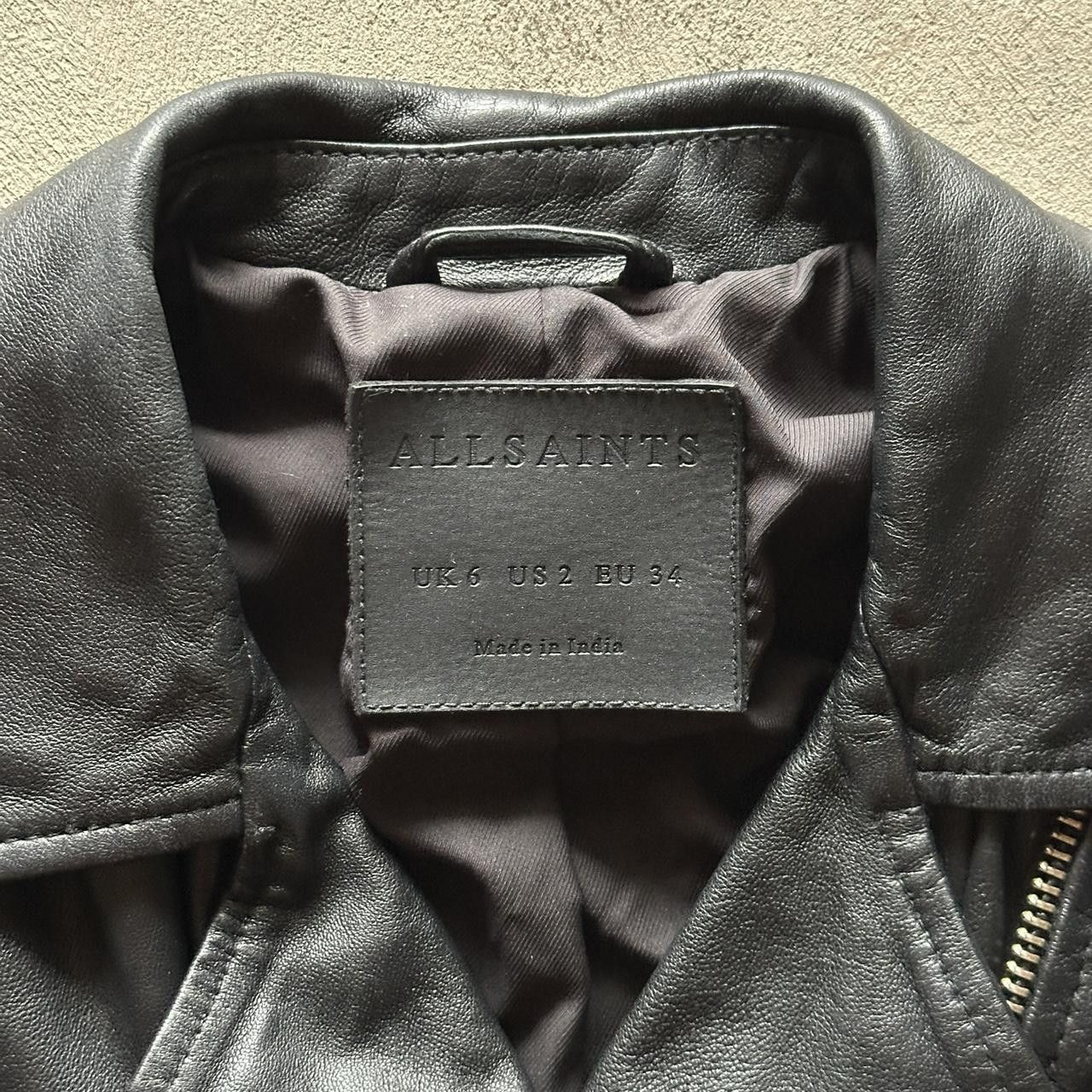 Allsaints allsaints black sheep leather biker moto jacket Size XS / US 0-2 / IT 36-38 - 4 Thumbnail