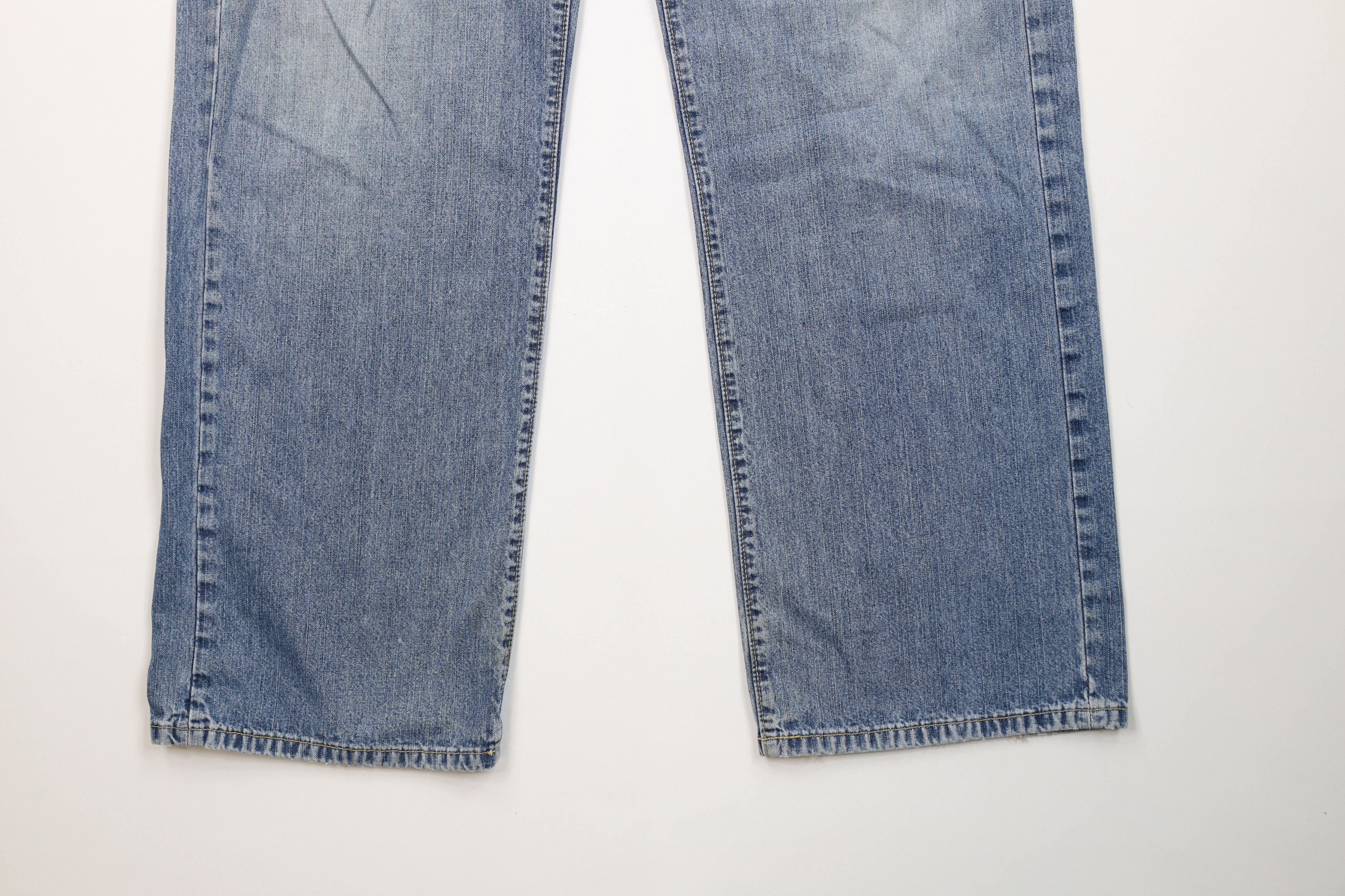 Nautica Vintage 90s Nautica Baggy Wide Leg Dungaree Denim Jeans Size US 33 - 4 Thumbnail