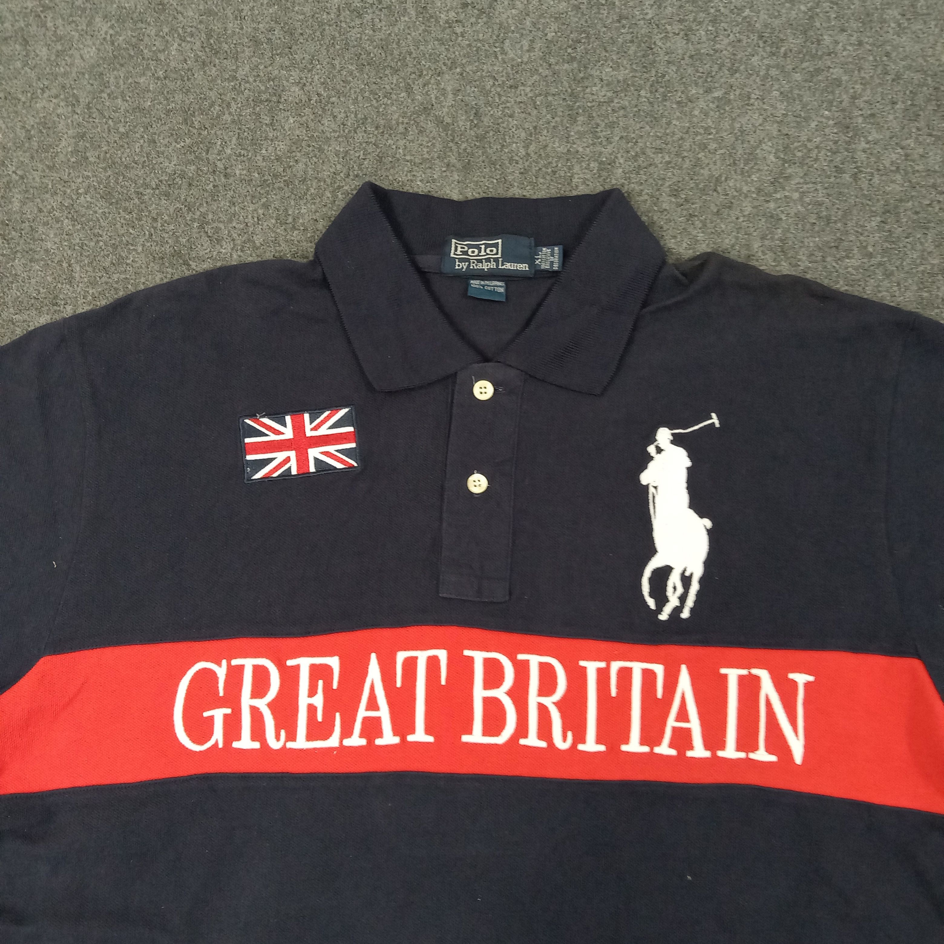 Polo Ralph Lauren Polo Ralph Laurent Great Britain Polo Shirt C259N79 Size US L / EU 52-54 / 3 - 2 Thumbnail