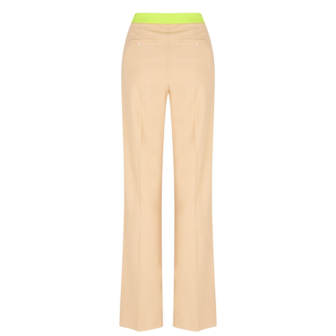 Off-White o1y1225 Sweatpant in Beige/Lime Green Size 26" / US 2 / IT 38 - 5 Thumbnail