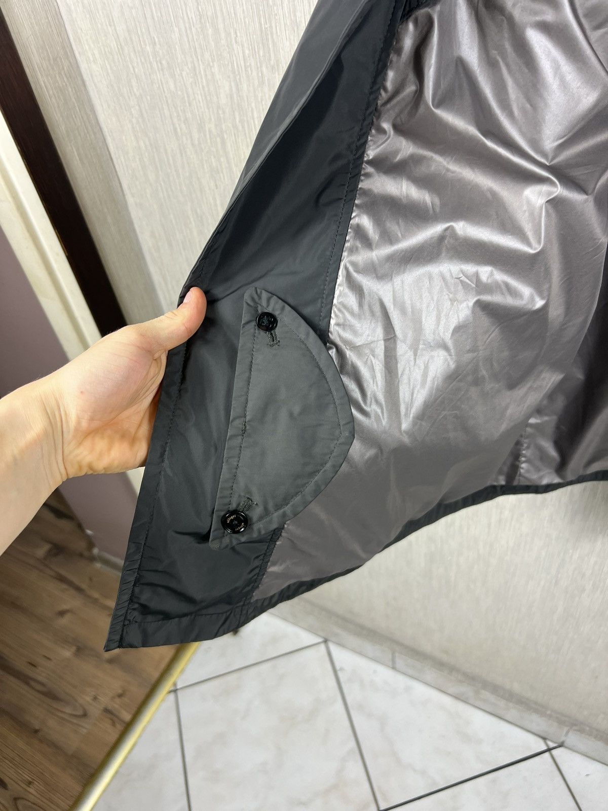Allegri Allegri nylon long raincoat parka asymmetrical jacket Size US L / EU 52-54 / 3 - 20 Thumbnail