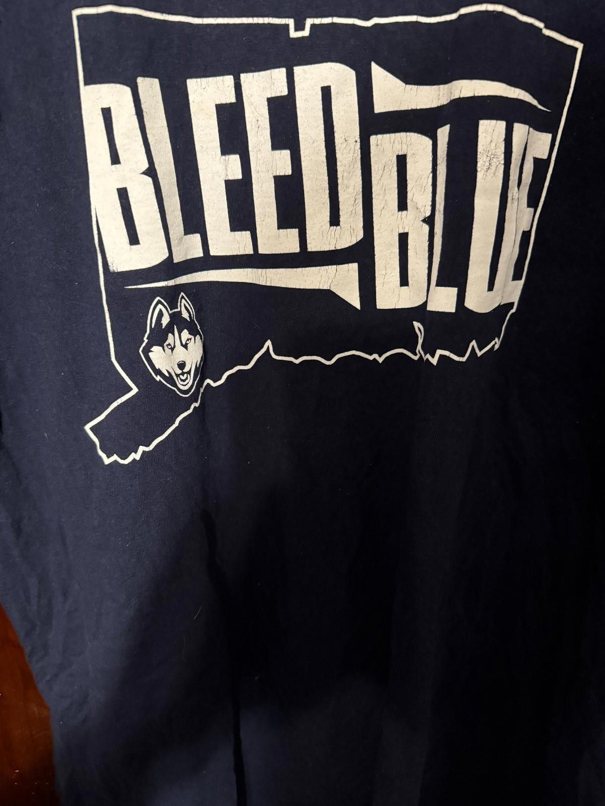Nike UConn Huskies Bleed Blue S/S Tee Men's L Blue Size ONE SIZE - 5 Thumbnail