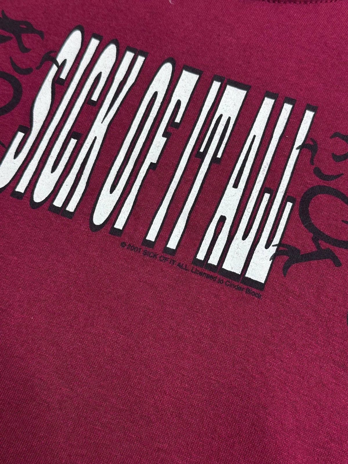 WWE Vintage WWE Sick Of It All T-shirt Rare S Size US S / EU 44-46 / 1 - 3 Thumbnail