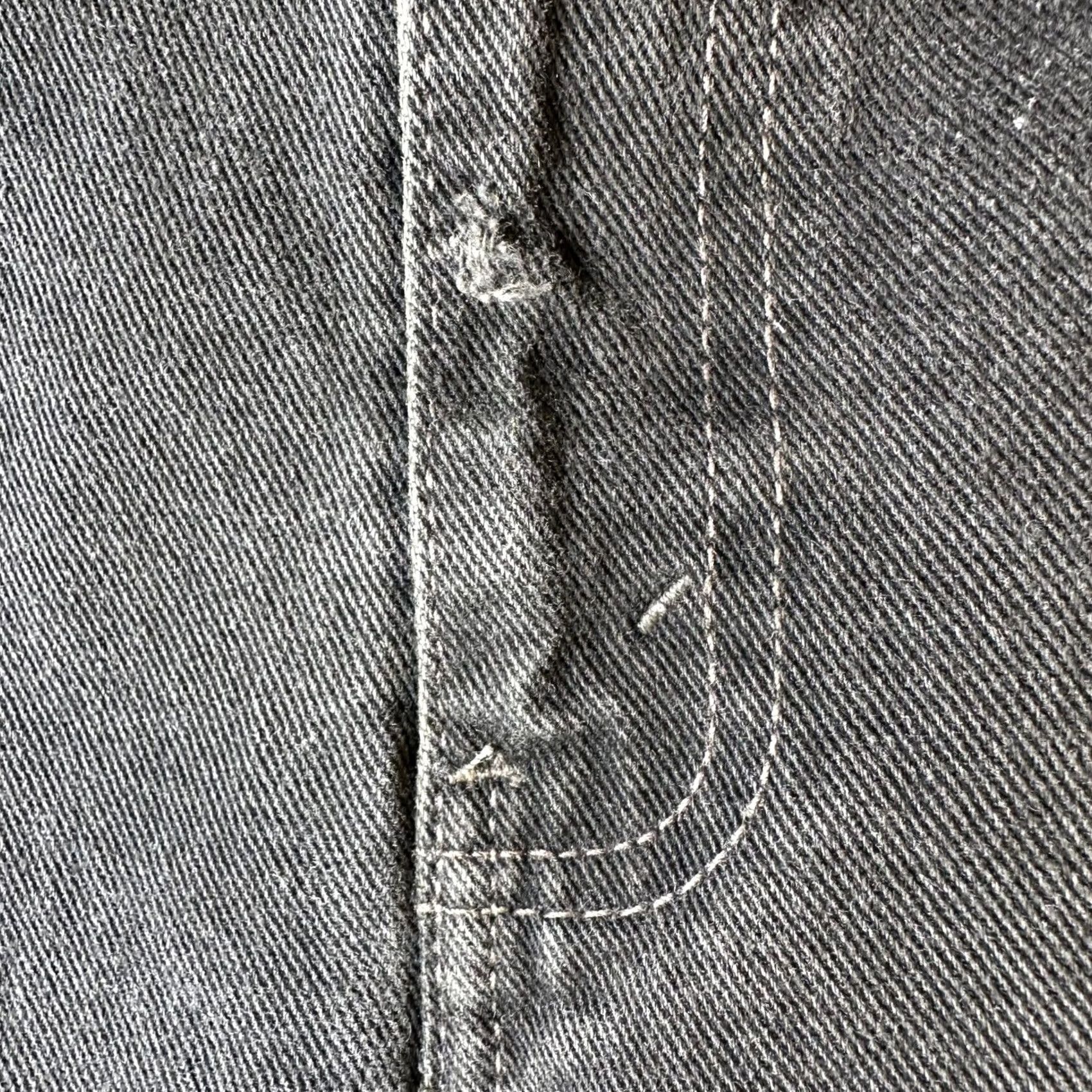 Levi's VINTAGE? Levis 505 Regular Fit Straight Leg Black Denim Jeans Mens W36 L30 Charcoal Wash 90s Grunge Size US 36 / EU 52 - 4 Thumbnail