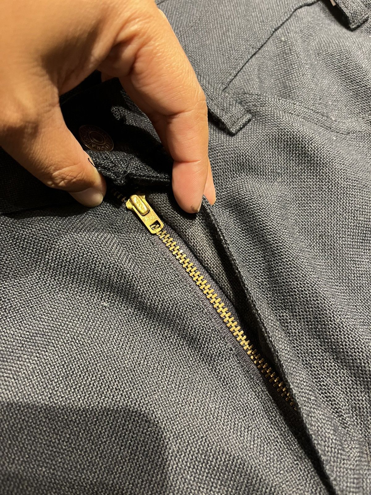Levi's Vintage 70s Levi’s Sta-Prest Big E Gold Tag Talon Zip Size US 34 / EU 50 - 4 Thumbnail
