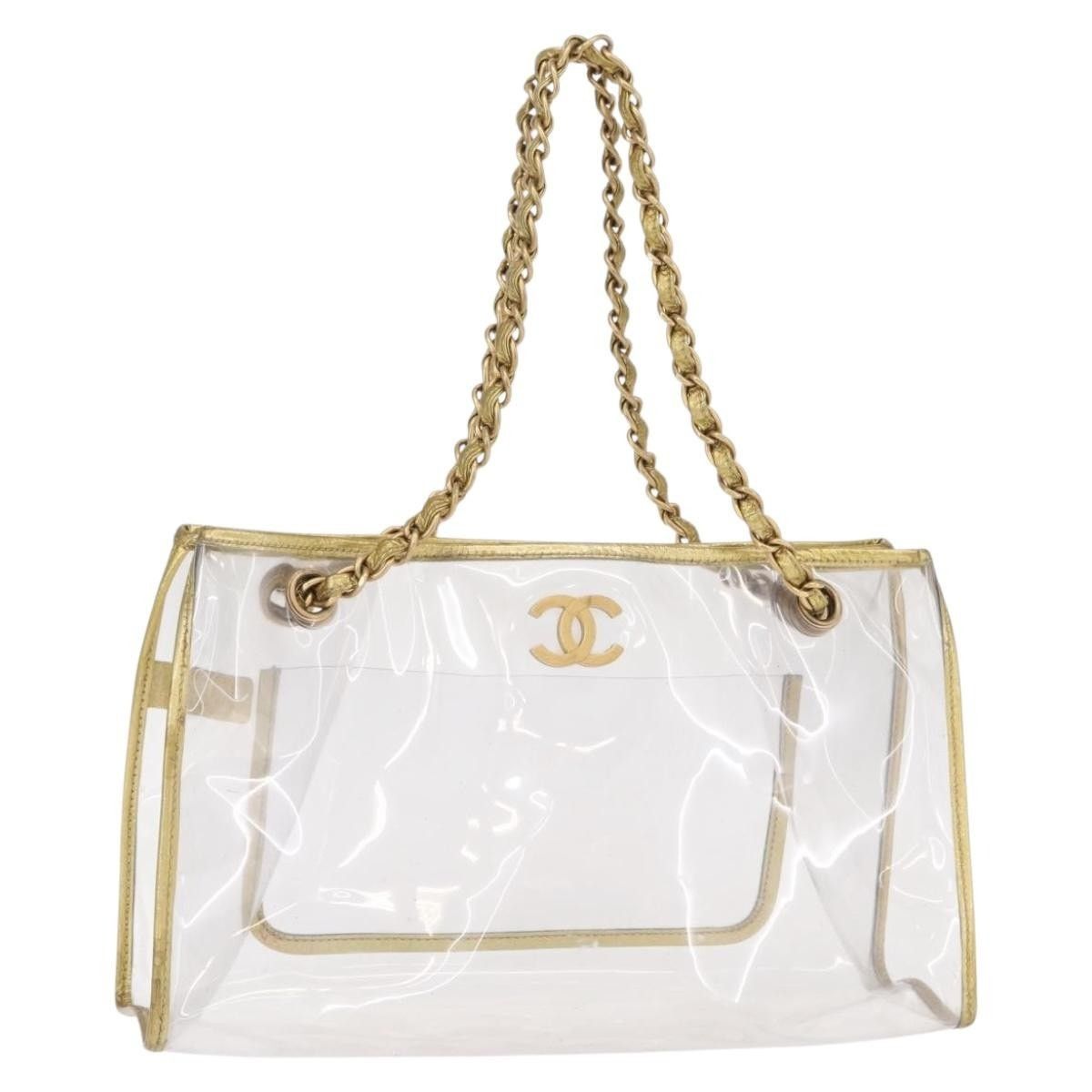 Chanel Chanel Chain Tote Bag Vinyl Clear CC Size ONE SIZE - 1 Thumbnail