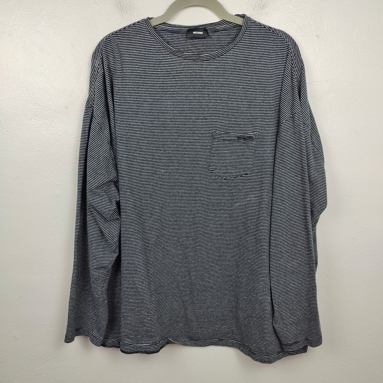 WE11DONE We11done T-Shirt Mens One Size Fits Most Black White Stripe Size US L / EU 52-54 / 3 - 1 Thumbnail