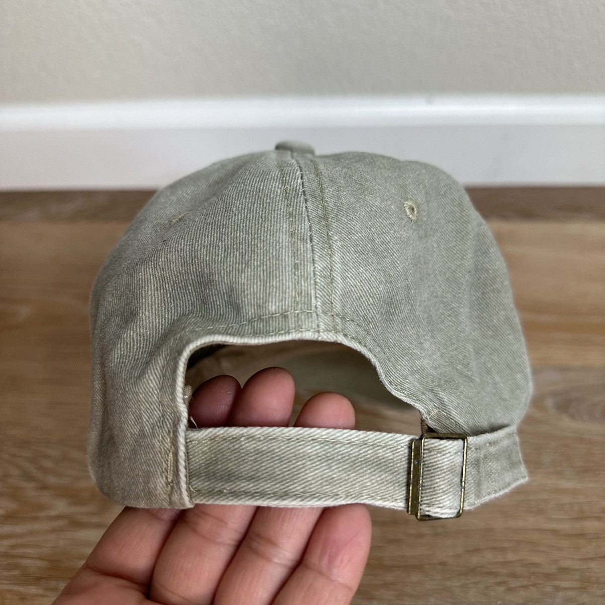Other Unisex Khaki Love Hand Gesture Adjustable Strapback Hat Size ONE SIZE - 9 Thumbnail