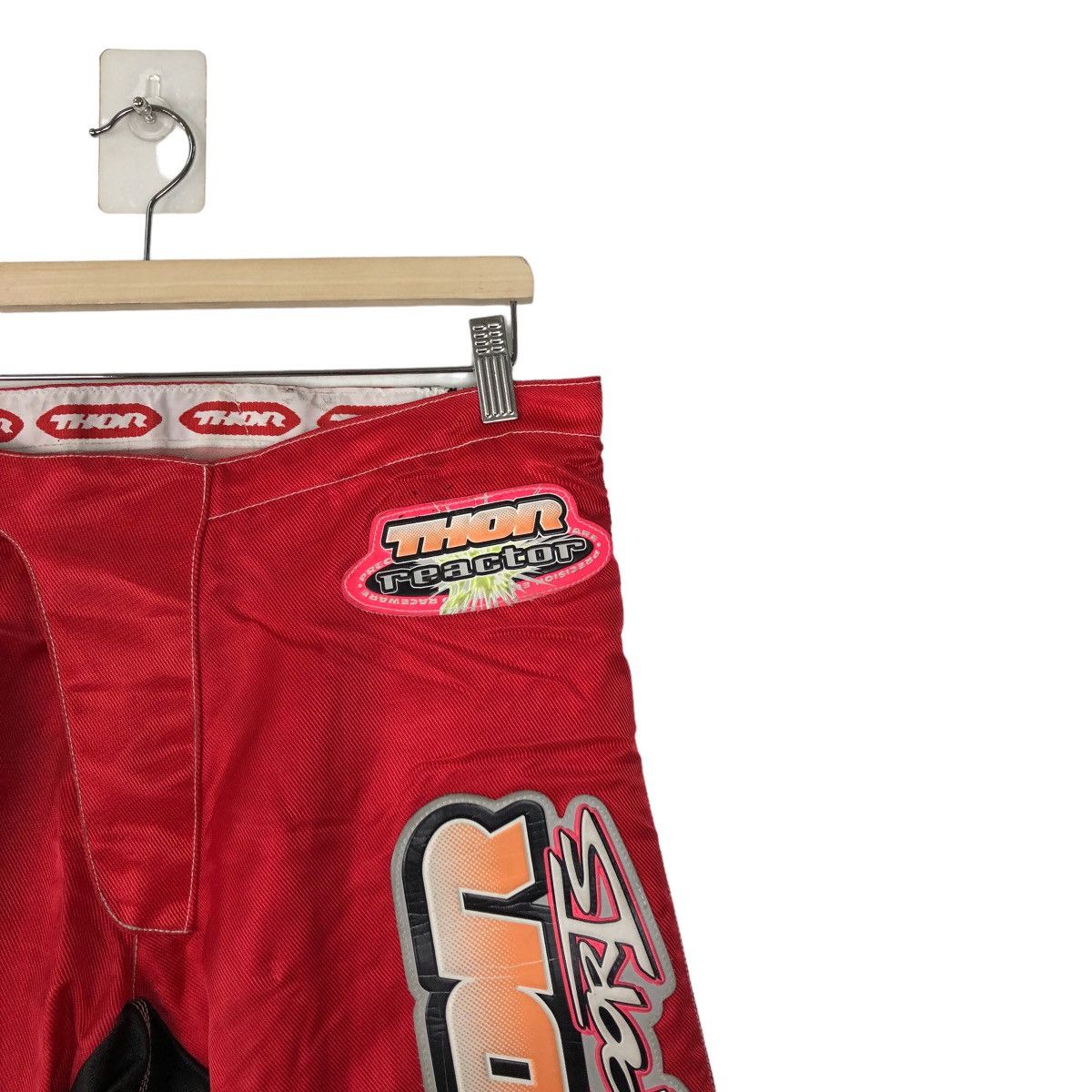 Japanese Brand 🔥RARE MOTORCYCLE CROSS PANTS THOR REACTOR RACING BI LOGO Size US 32 / EU 48 - 4 Thumbnail