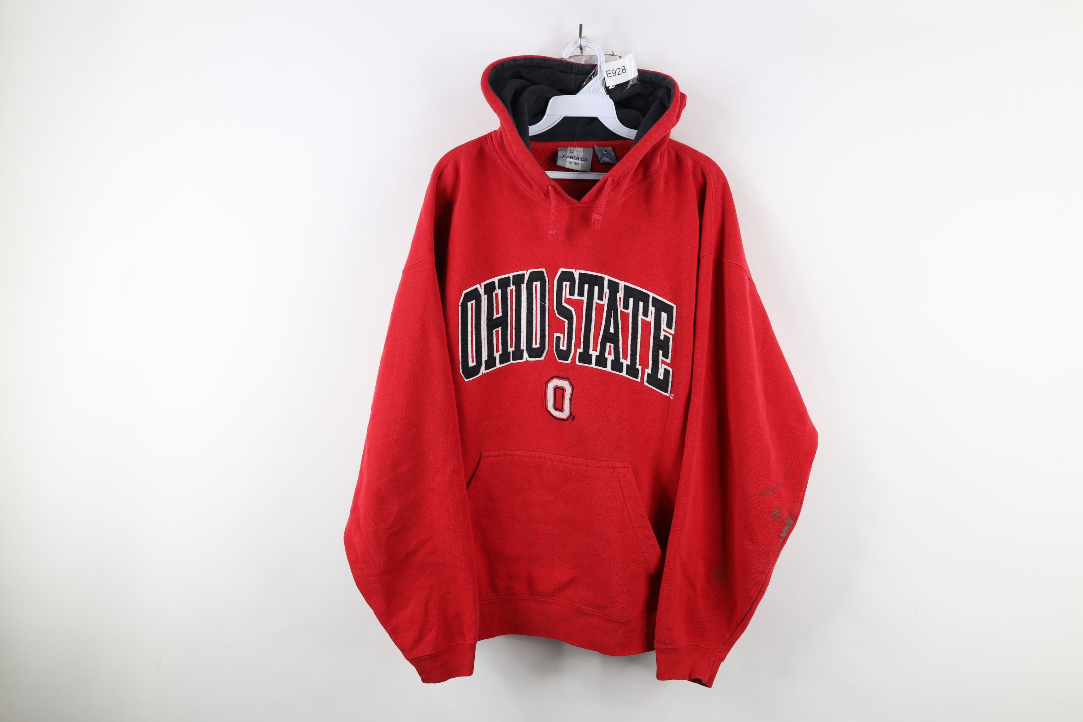 Vintage Vintage 90s Ohio State University Football Hoodie Sweatshirt Size US XL / EU 56 / 4 - 1 Thumbnail