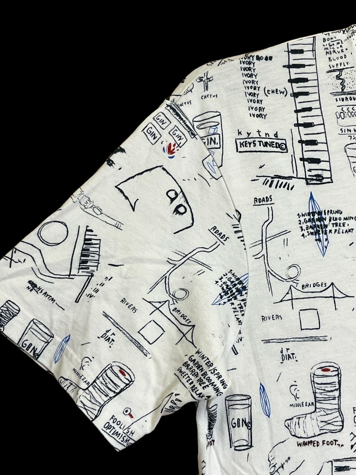 Jean-Michel Basquiat JEAN MICHEL BASQUIAT x UNIQLO 2014 FULL PRINT TEE SHIRT Size US S / EU 44-46 / 1 - 5 Thumbnail