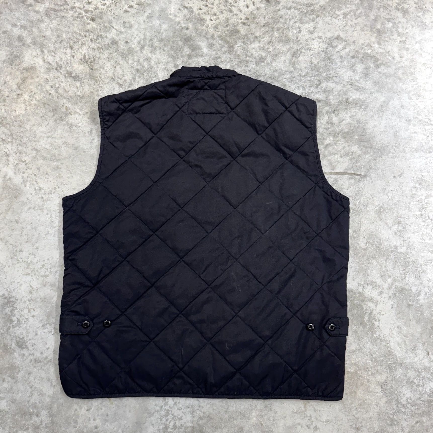 J.Crew J.Crew Quilted Vest Mens XL Navy Blue Full Zip Stand Collar Pockets Insulated Vest Size US XL / EU 56 / 4 - 6 Thumbnail